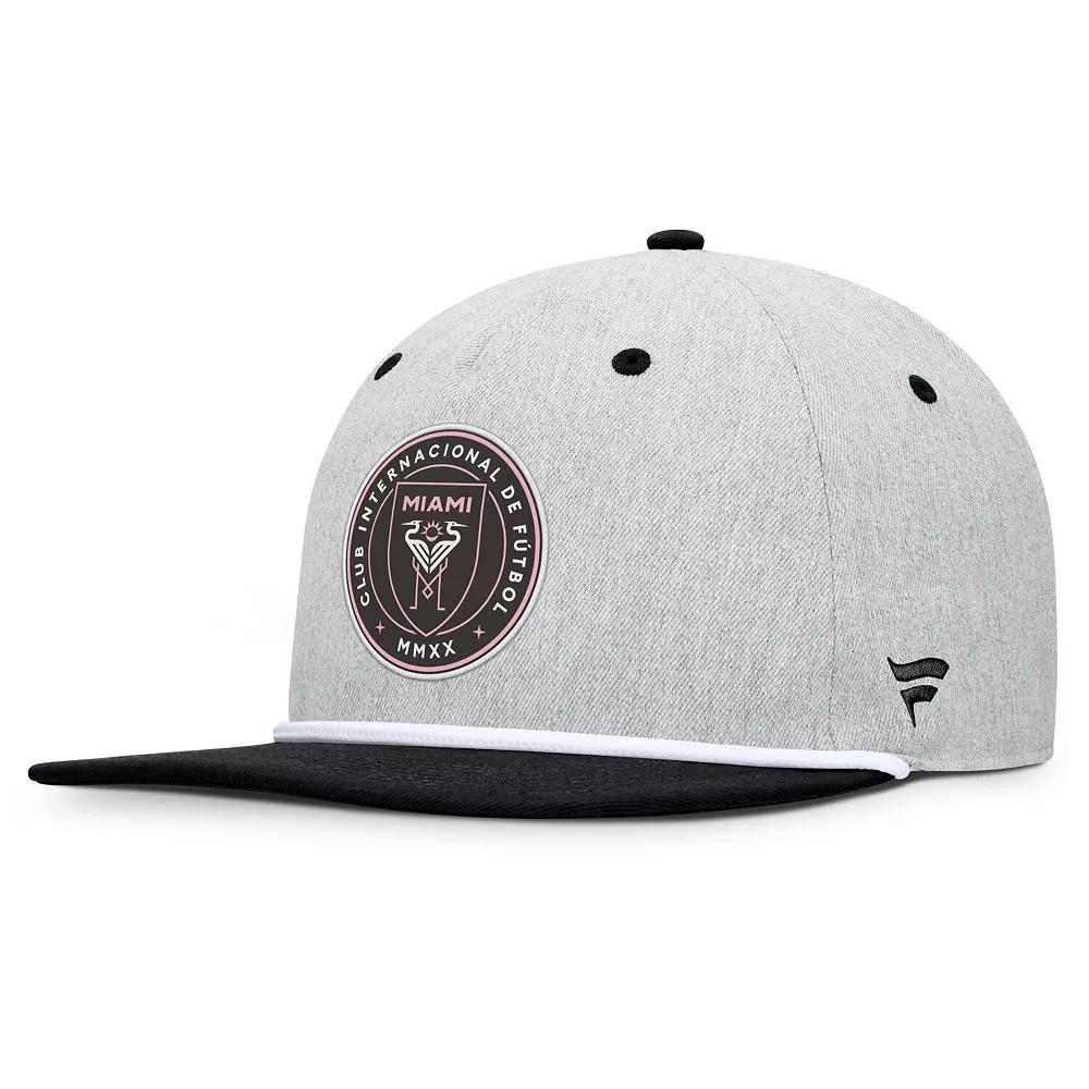 Men's Fanatics Heather Gray Inter Miami CF Chip Golfer Snapback Hat, Mls Grey Product Image