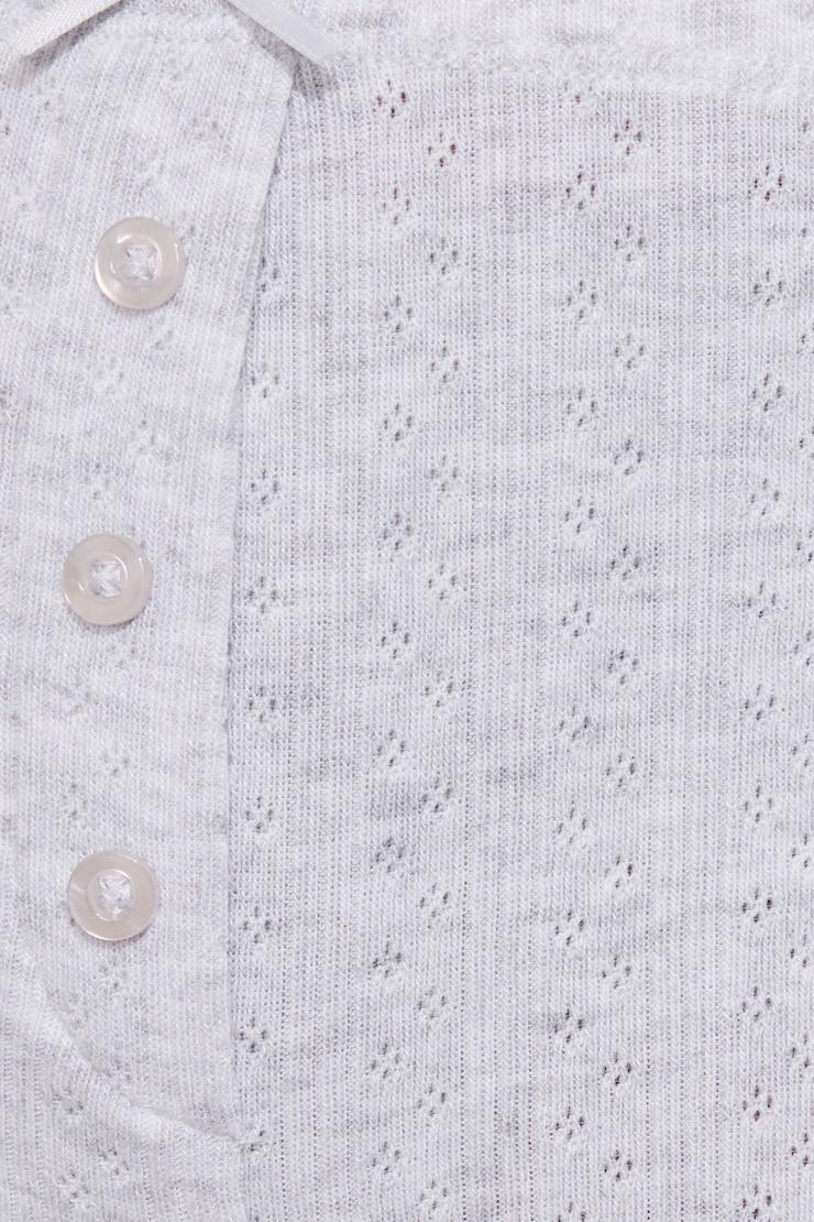 Tiny Pointelle Lettuce Edge Shorts Product Image