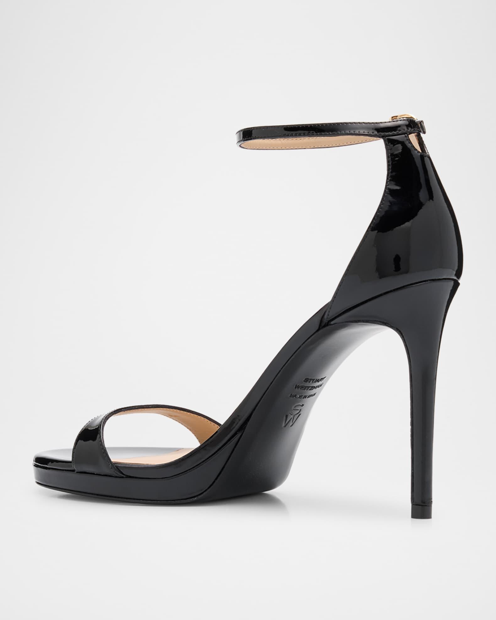 Nudist Patent Leather Stiletto Platform Sandals Product Image