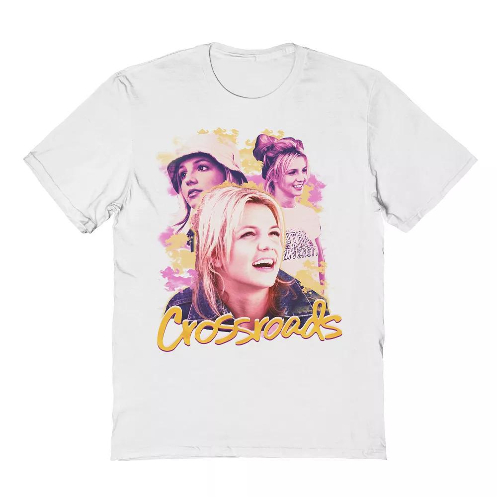 Men's Britney Spears Crossroads Britney Collage Graphic Tee, Size: Large, White Product Image