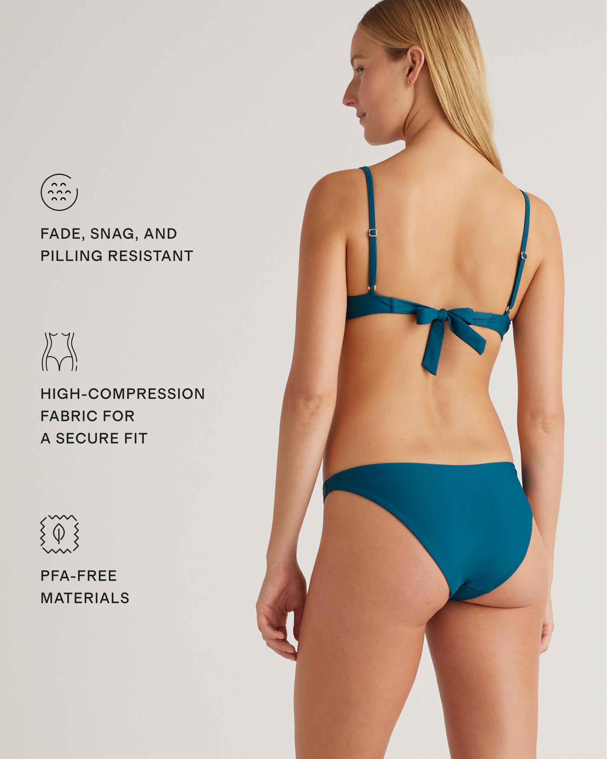 Quince | Women's Italian Demi Bikini Top Size XS, 78% Recycled Polyamide, 22% Spandex Product Image