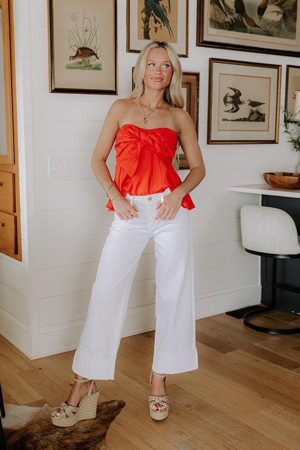 JUST USA Hadley High Waist Wide Leg Jean Product Image