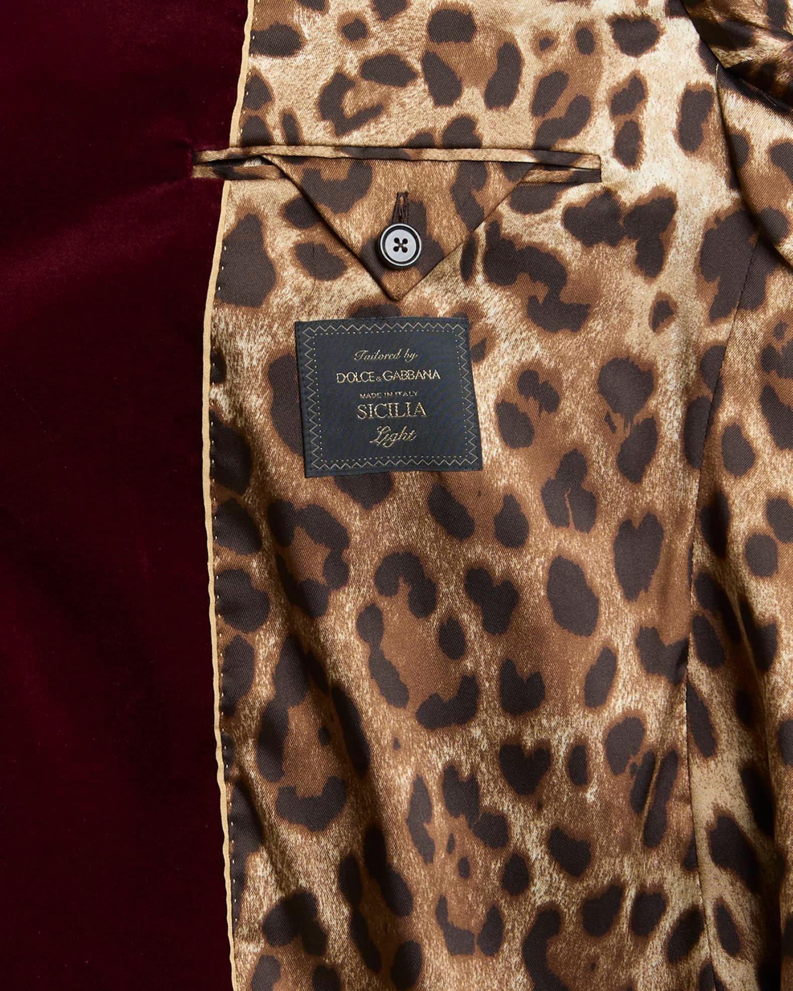 Men's Velvet Double-Breasted Peak Lapel Dinner Jacket Product Image