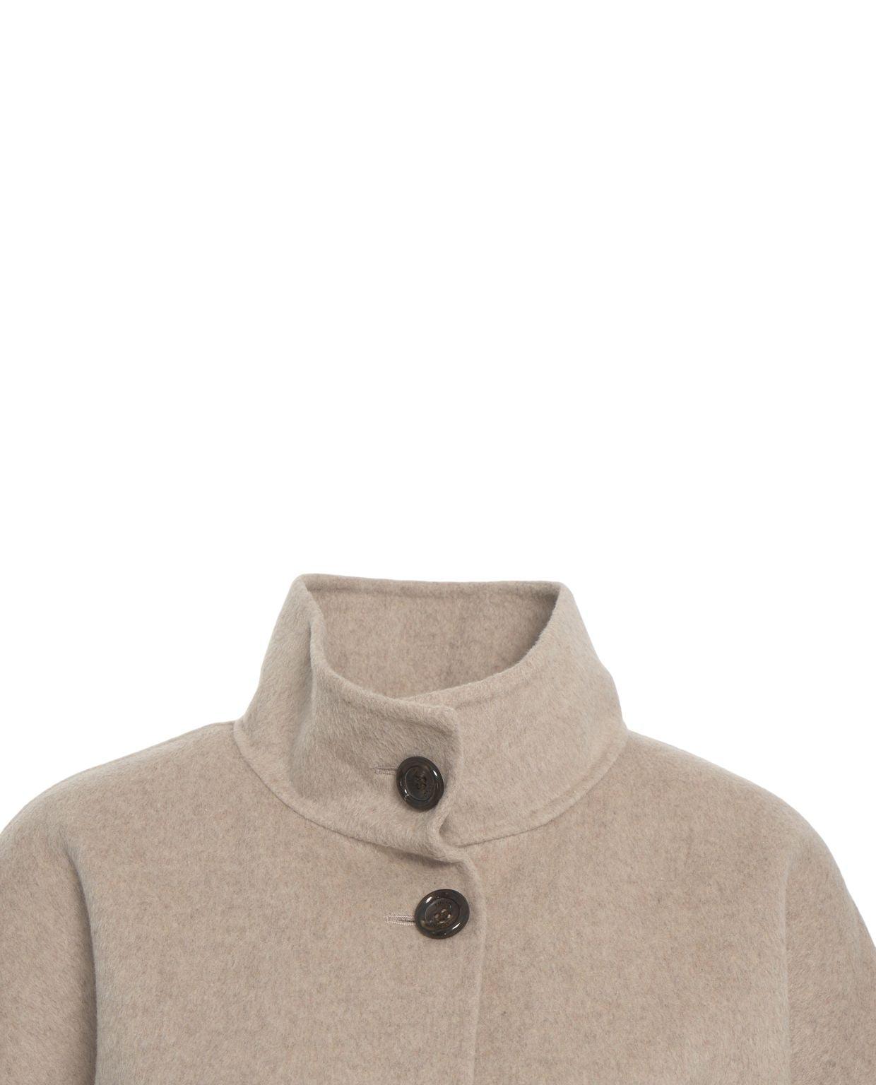 Wool coat with waist belt Product Image