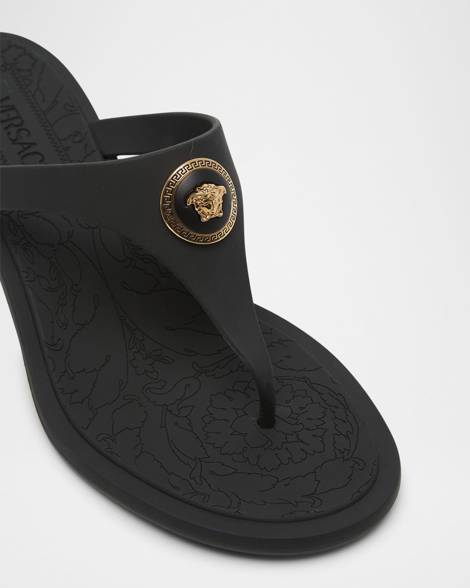 Alia Rubber Kitten-Heel Sandals Product Image