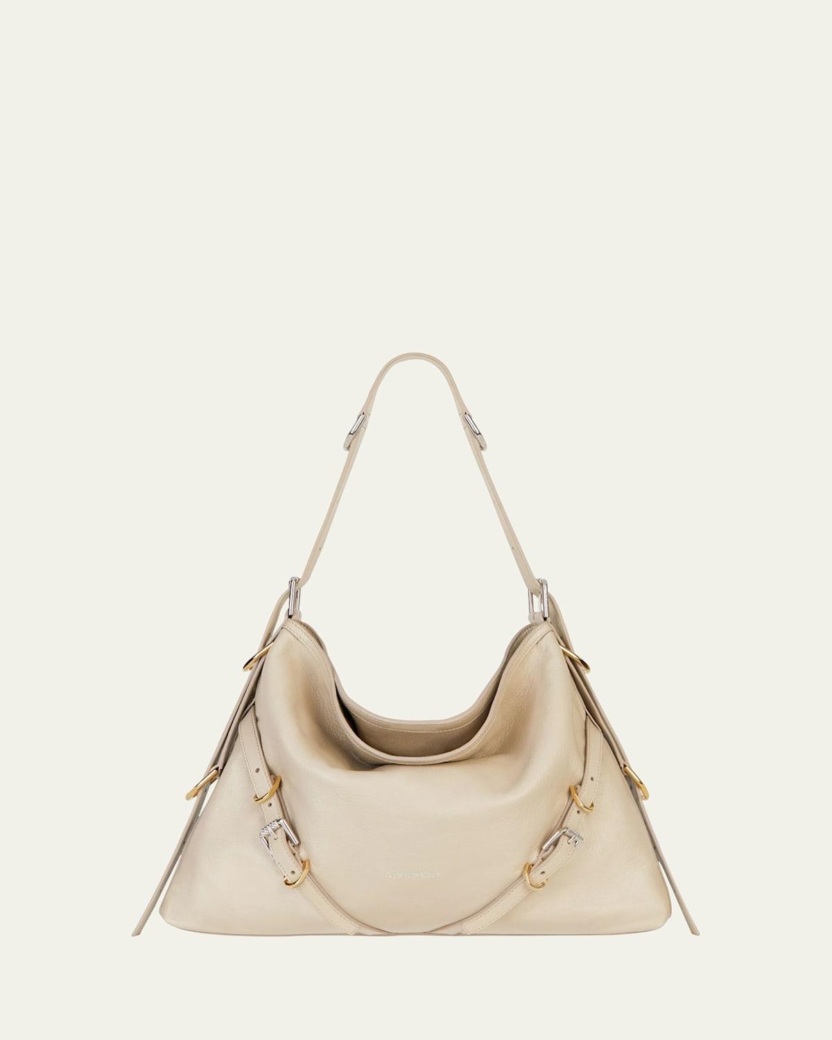 Voyou Medium Shoulder Bag in Tumbled Leather Product Image