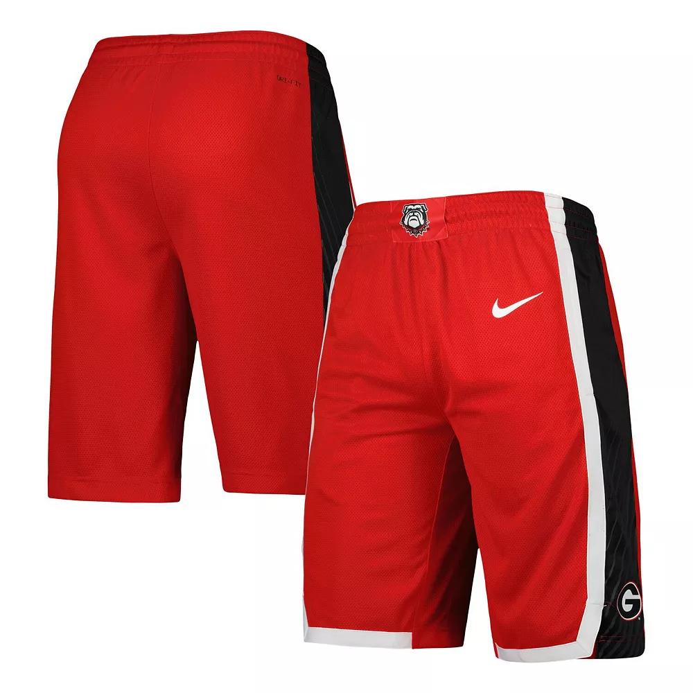 Men's Nike Red Georgia Bulldogs Replica Team Basketball Shorts, Size: Medium Product Image