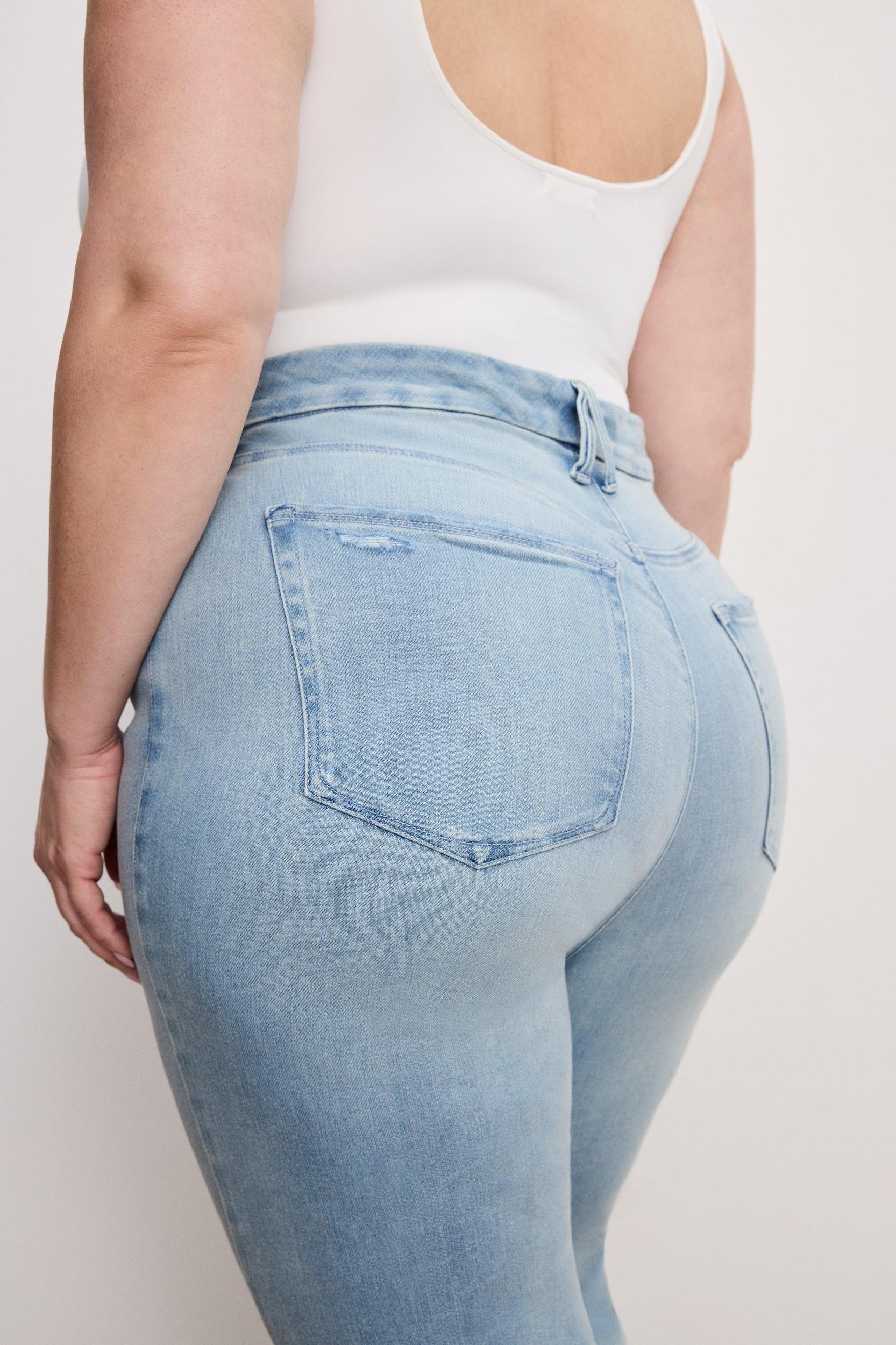 SOFT-TECH GOOD LEGS CROP MINI BOOT JEANS | INDIGO743 Product Image