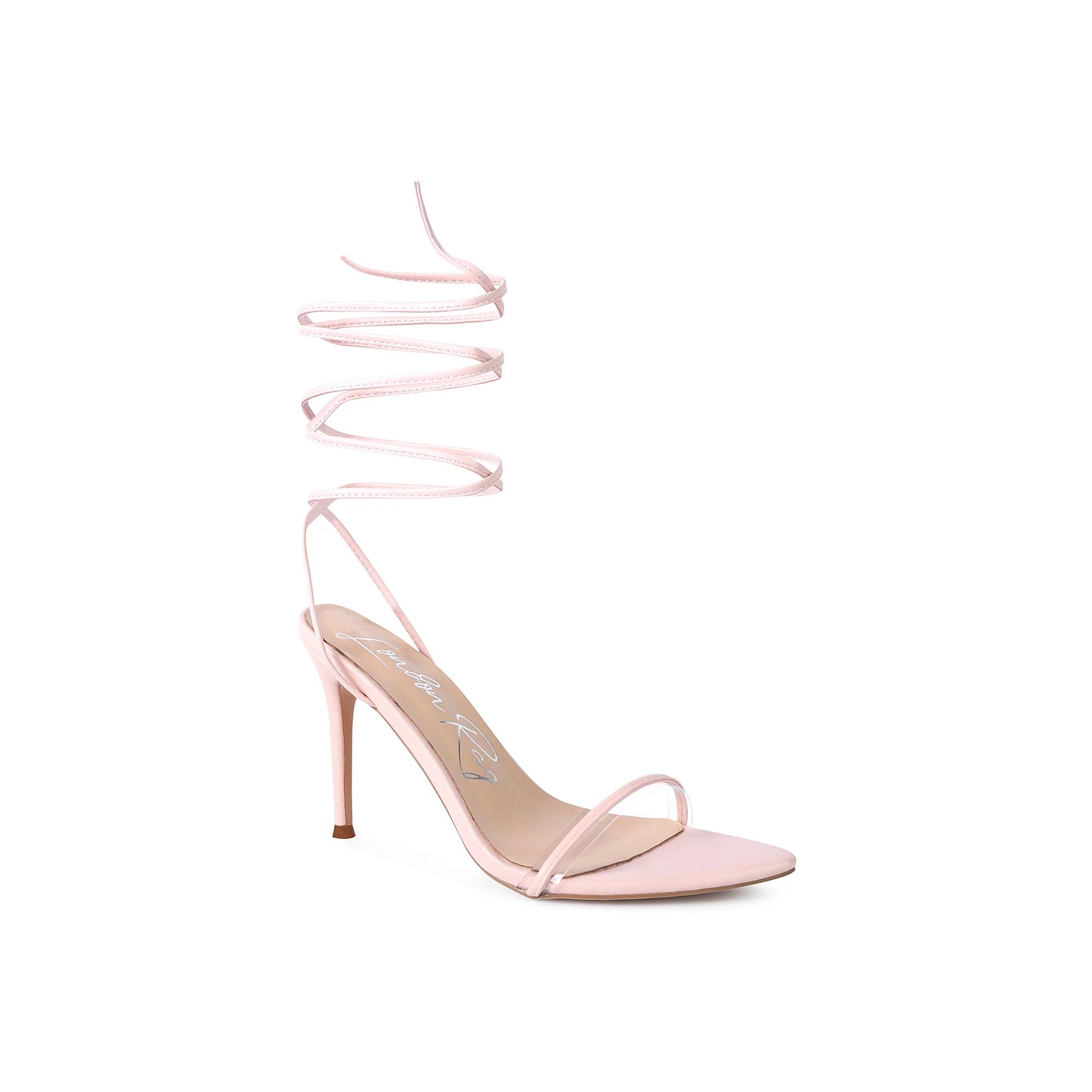 London Rag Sphynx Women's High Heel Lace Up Sandals,  Product Image