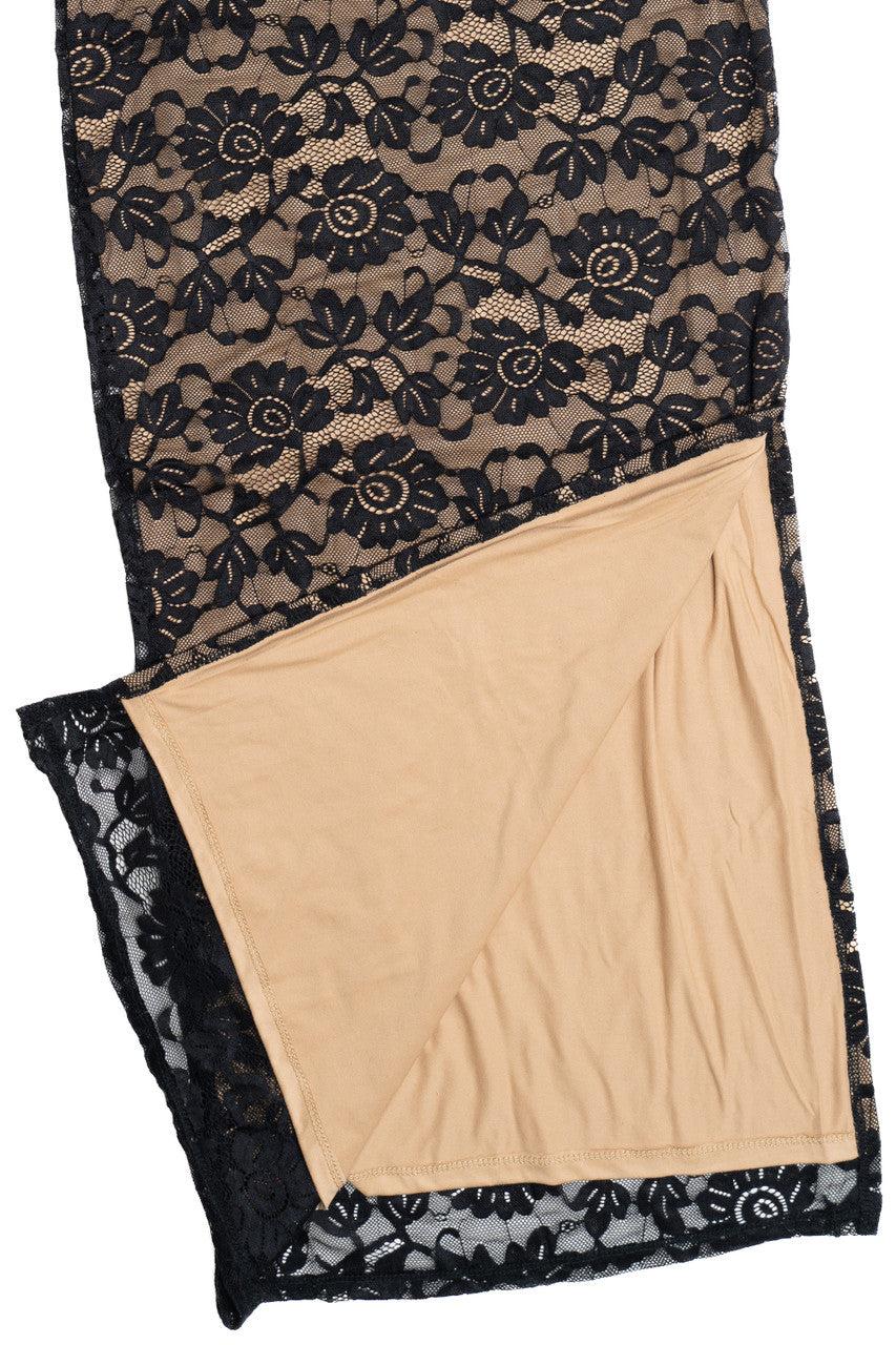 Rose Stretch Lace Maxi Dress Product Image