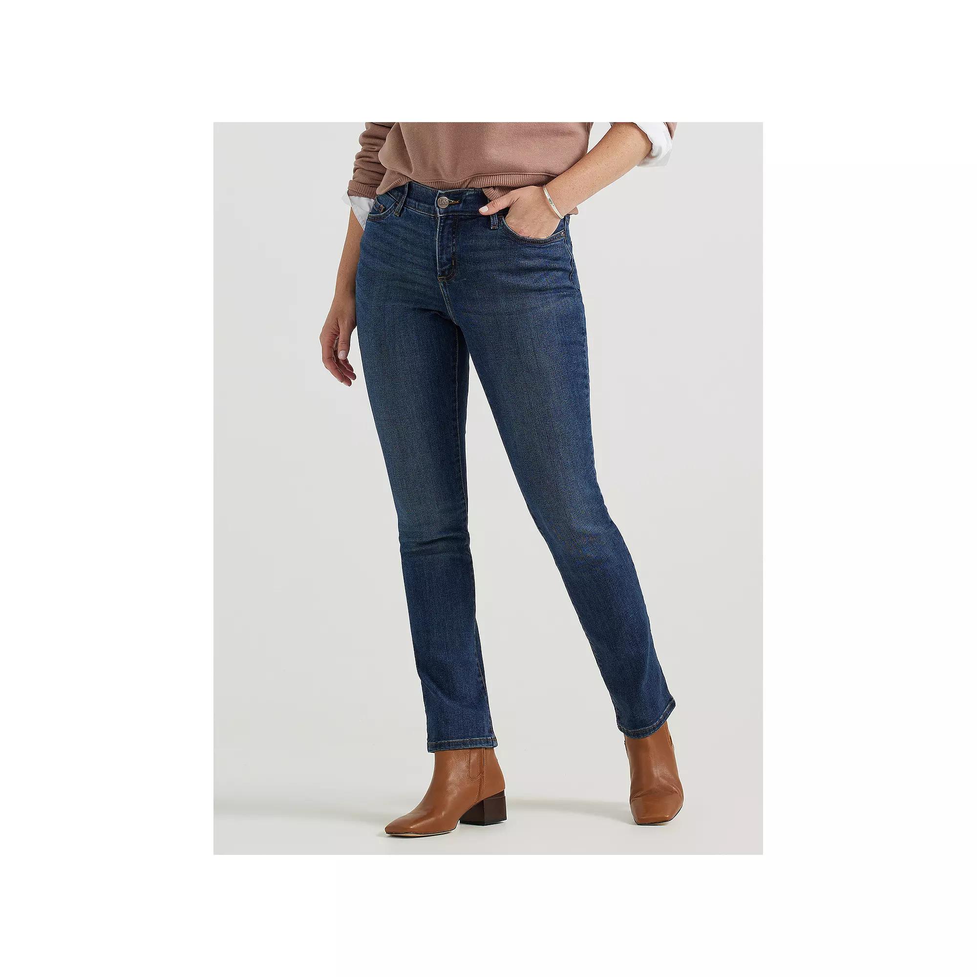 Women's Lee® Flex Motion Straight-Leg Jeans,  Product Image