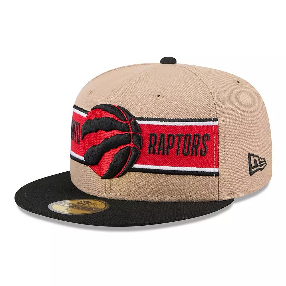 Men's New Era Tan/Black Toronto Raptors 2024 NBA Draft 59FIFTY Fitted Hat, Size: 7, Rpt Team Product Image