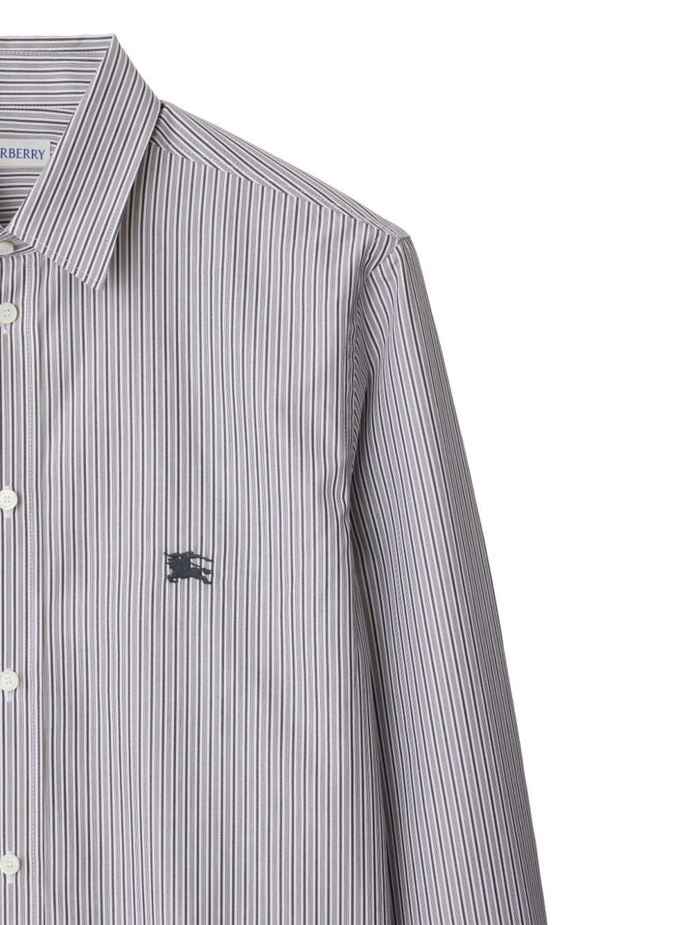 EDK-embroidered striped shirt Product Image