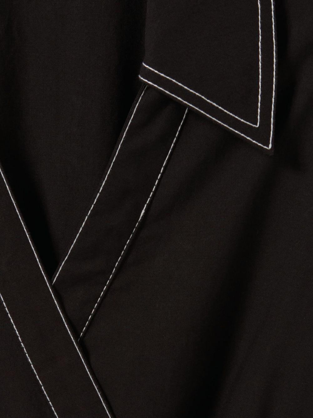 contrast-stitching midi dress Product Image