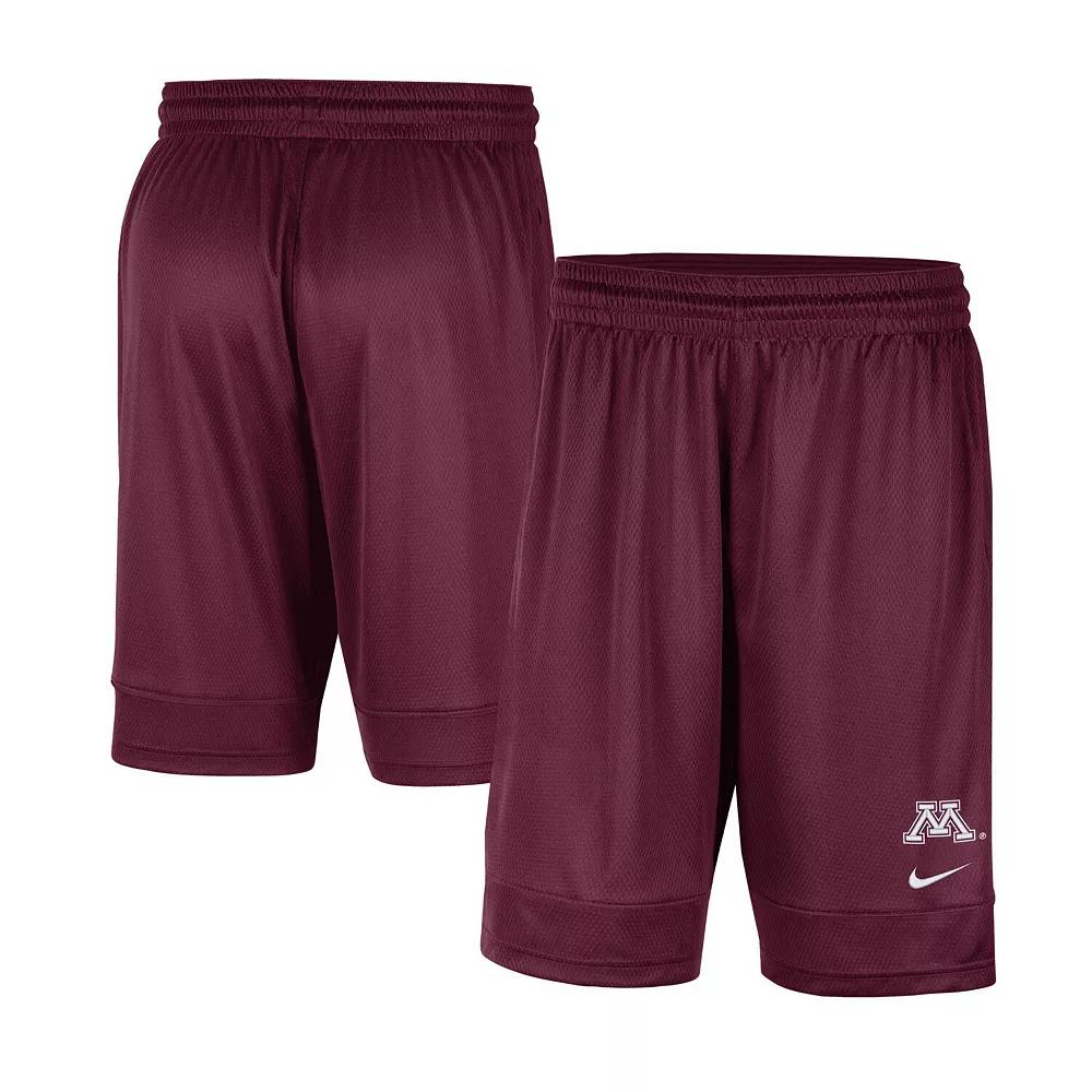 Men's Nike Maroon Minnesota Golden Gophers Fast Break Team Performance Shorts, Size: Medium, Red Product Image