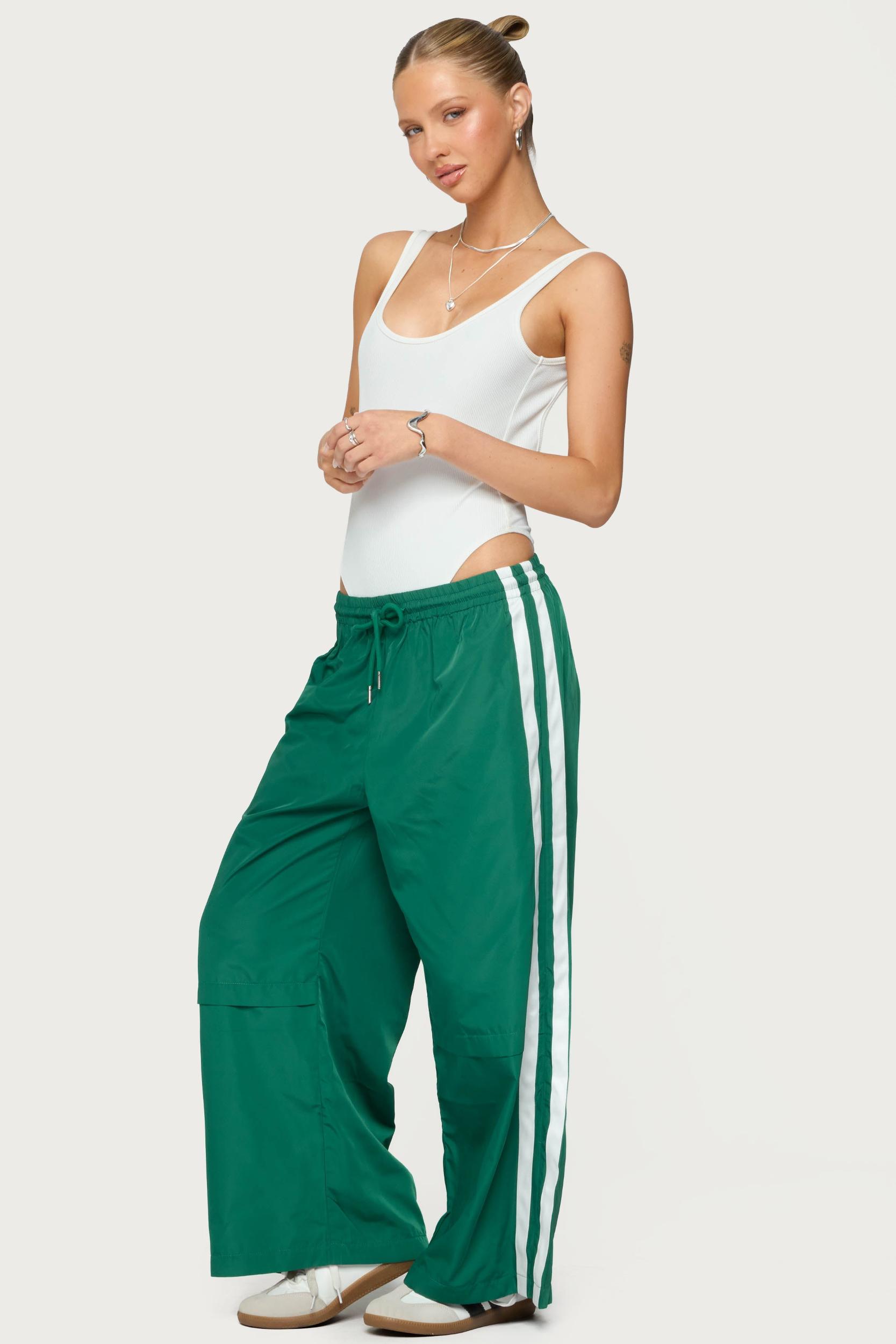 Petite Fauna Nylon Track Pants Product Image