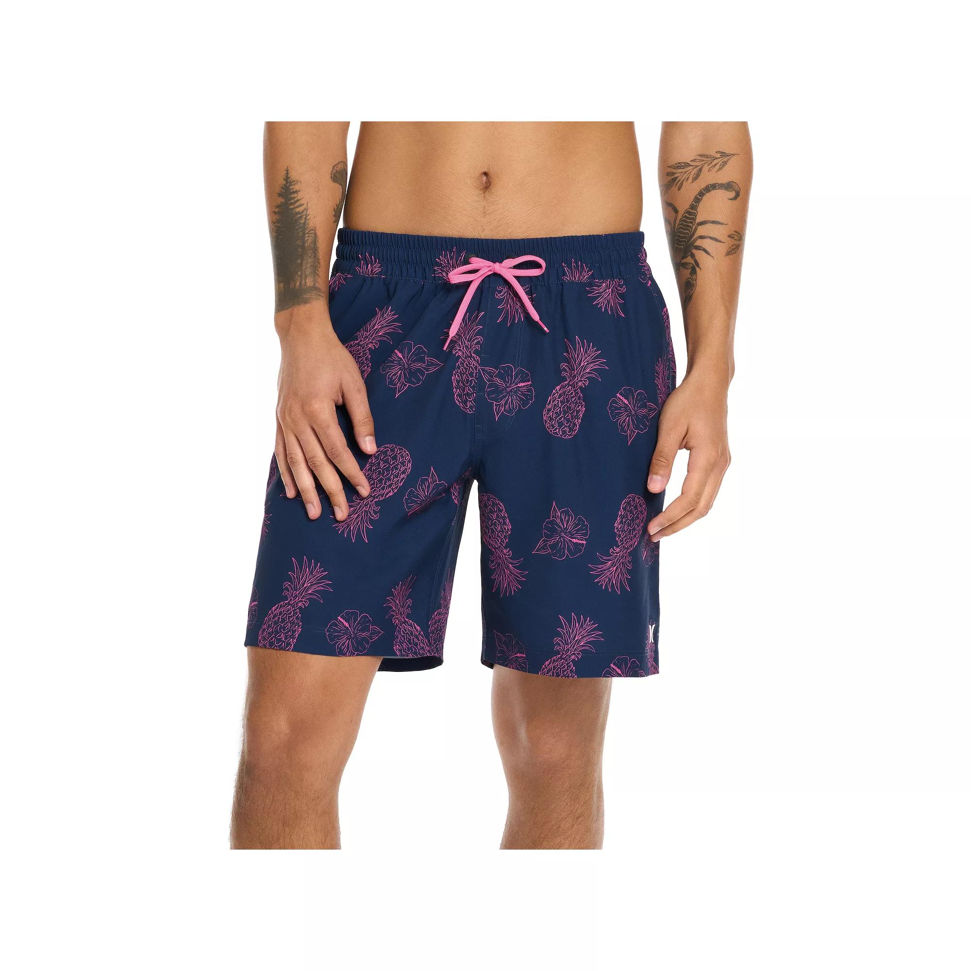 Men's Hurley Volley Stretch Printed Swim Trunks,  Product Image