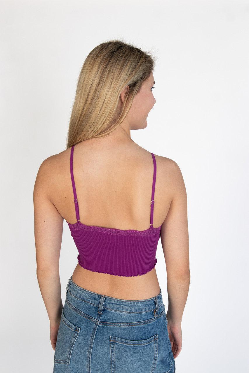Violet Lace Trim Seamless Cami Product Image