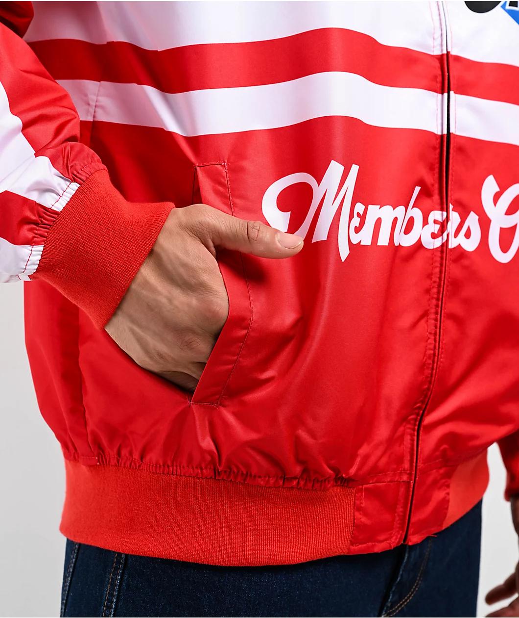 Members Only Racing Team Red Zip Jacket Product Image