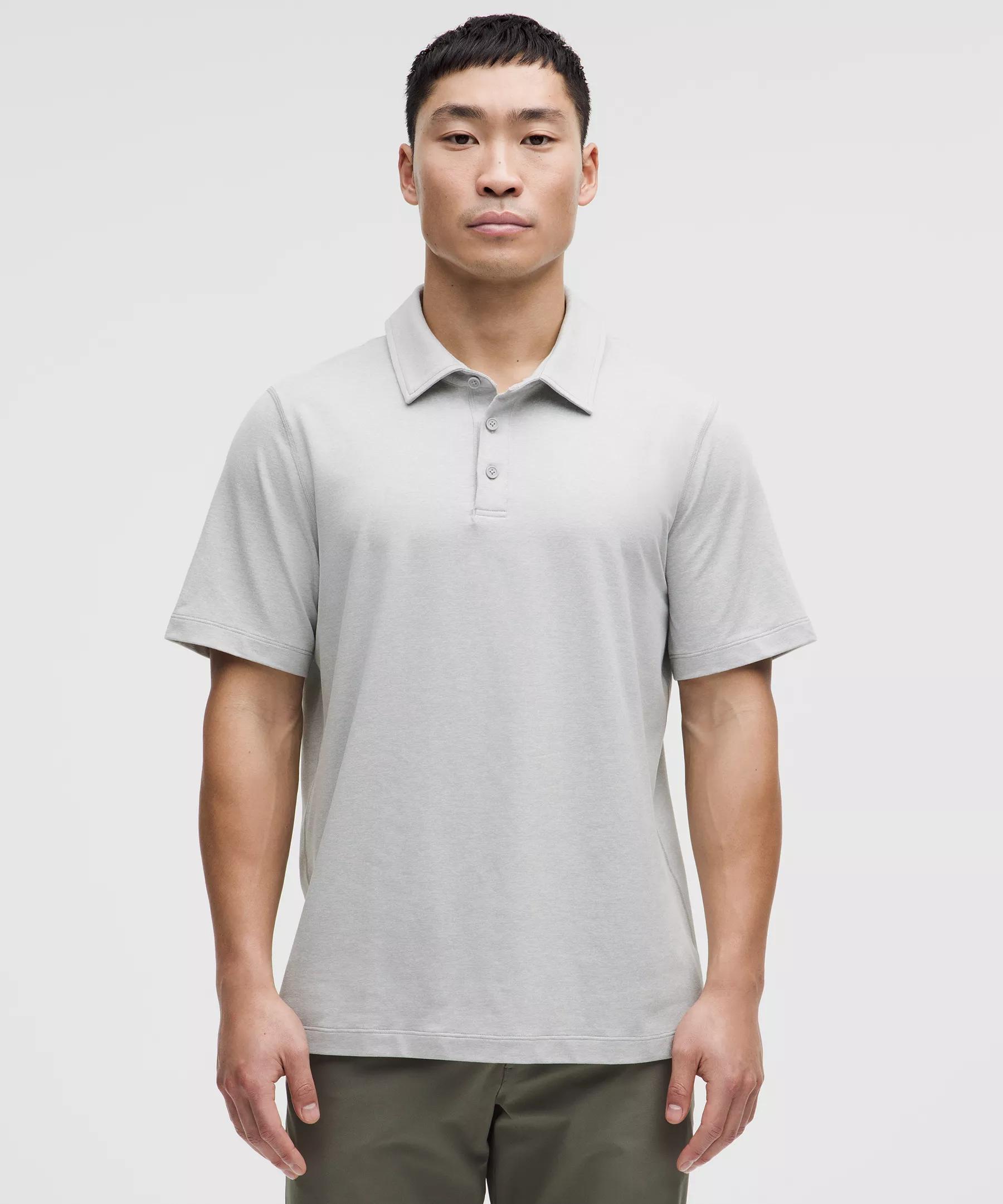 Soft Jersey Short-Sleeve Polo Shirt Product Image