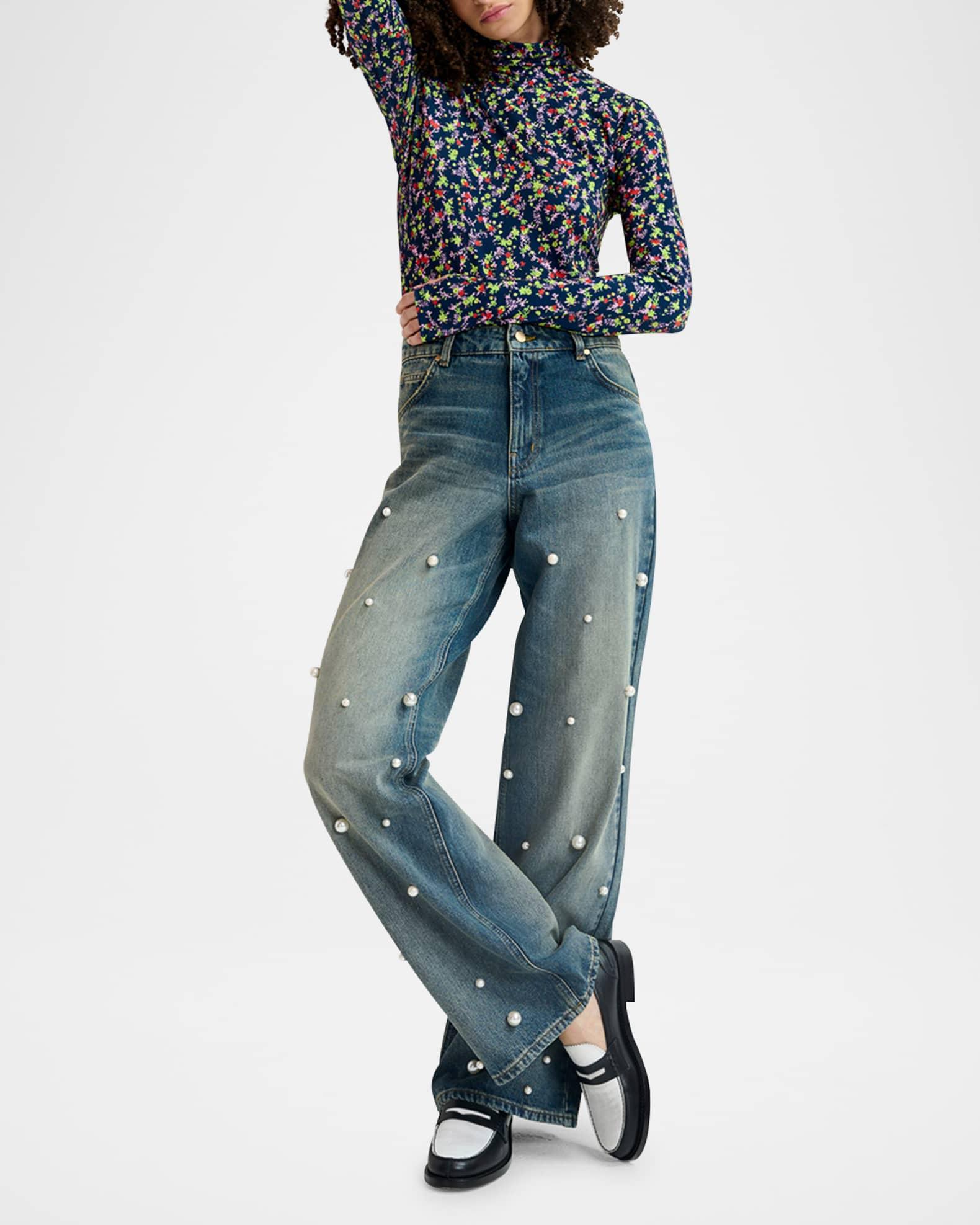 Haisy Printed Turtleneck T-Shirt Product Image