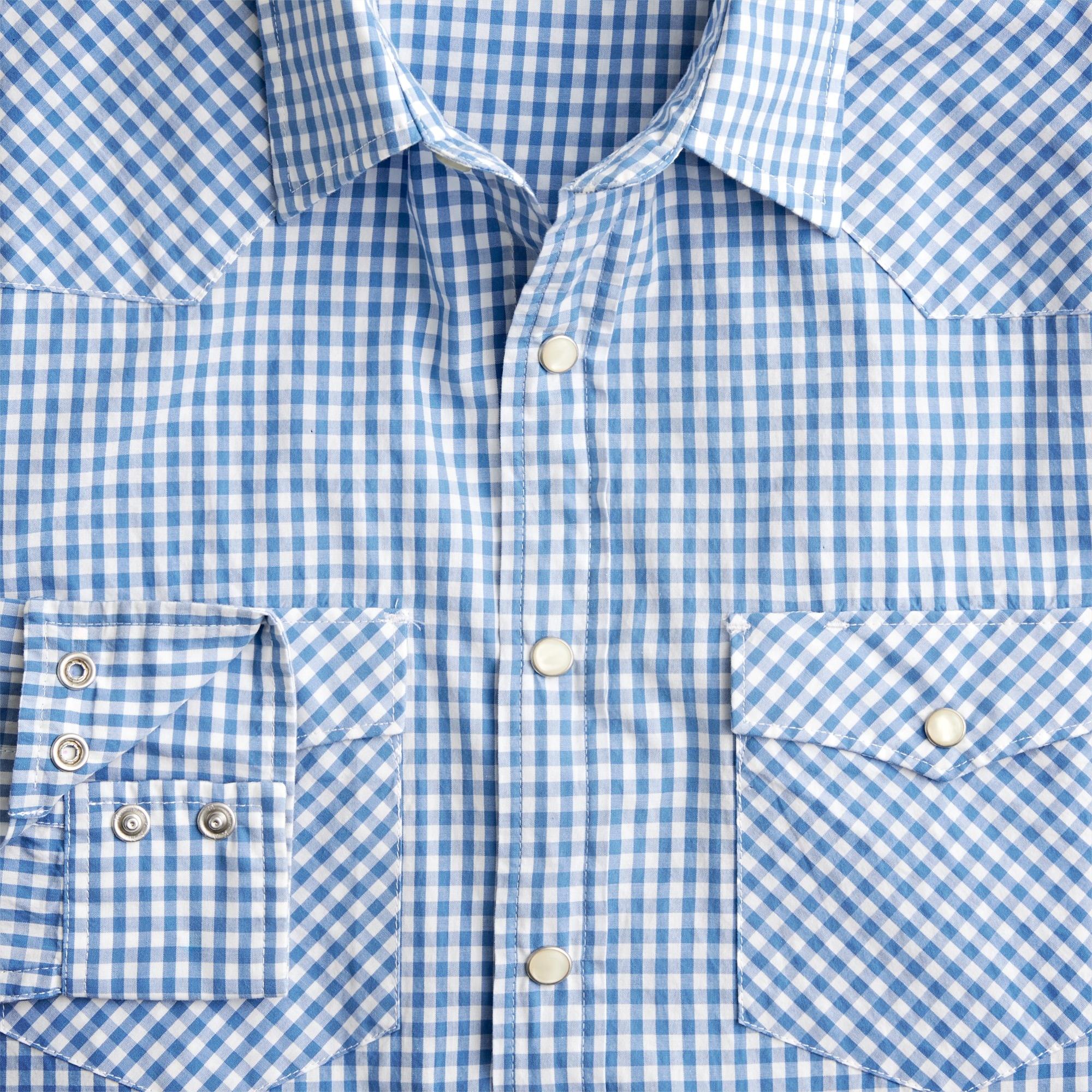 Secret Wash cotton poplin western shirt Product Image