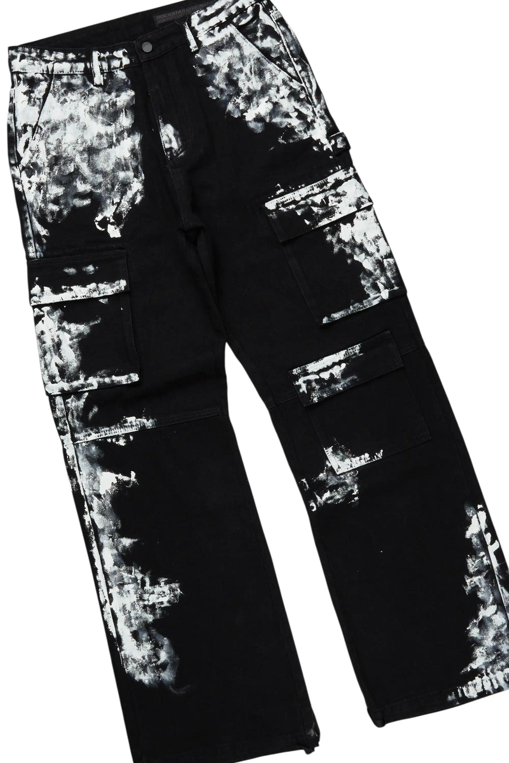 Akando Black T-Shirt & Baha Baggy Jean Bundle Male Product Image