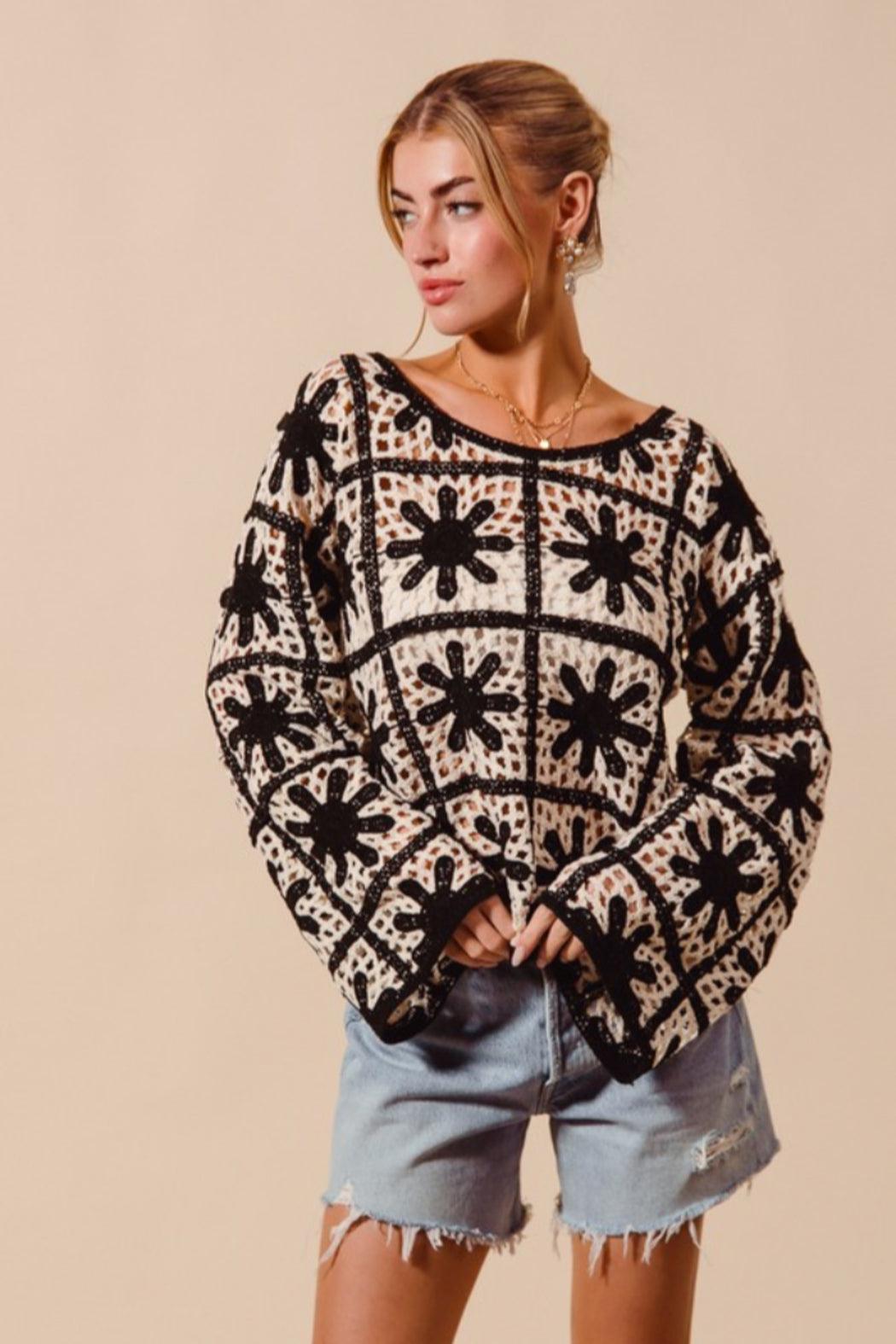 Flower Crochet Top Product Image