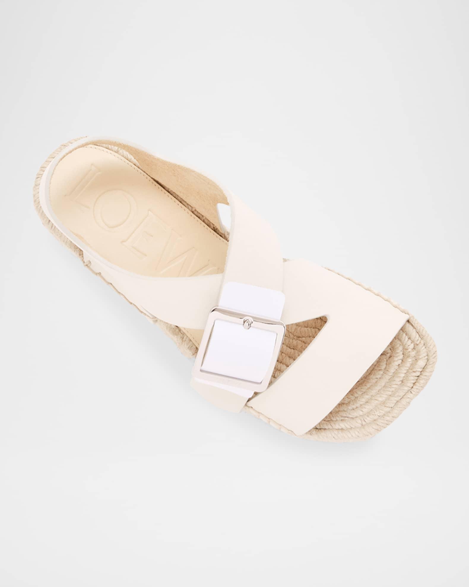 Petal Leather Platform Espadrille Sandals Product Image