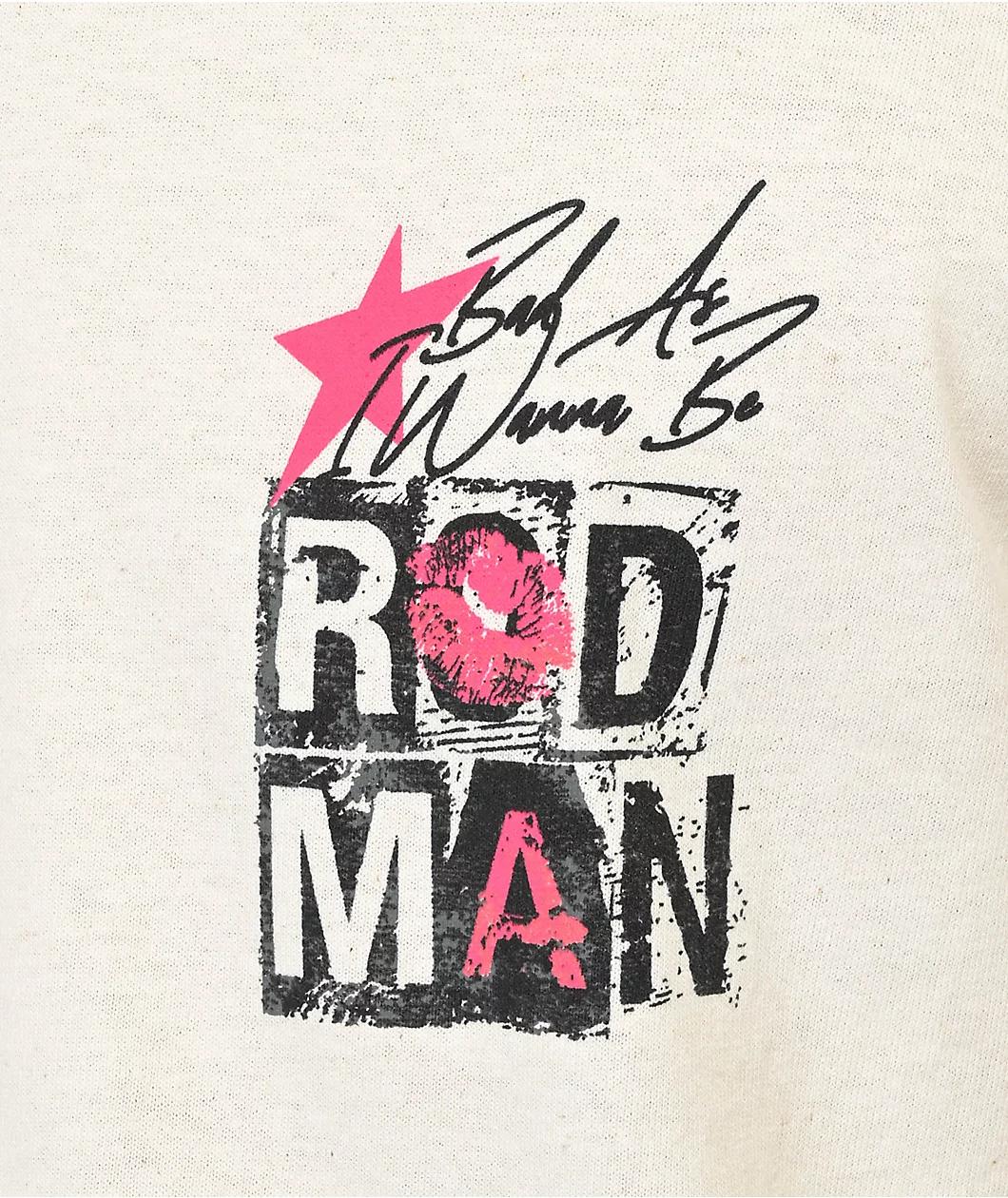 Rodman Apparel Bad As I Wanna Be Cream T-Shirt Product Image