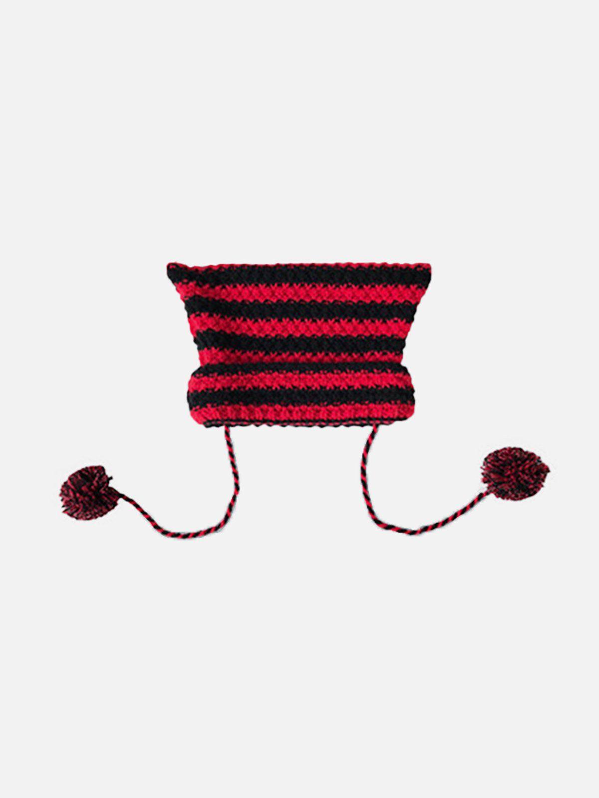 Striped Little Devil Cat Ear Hat Product Image