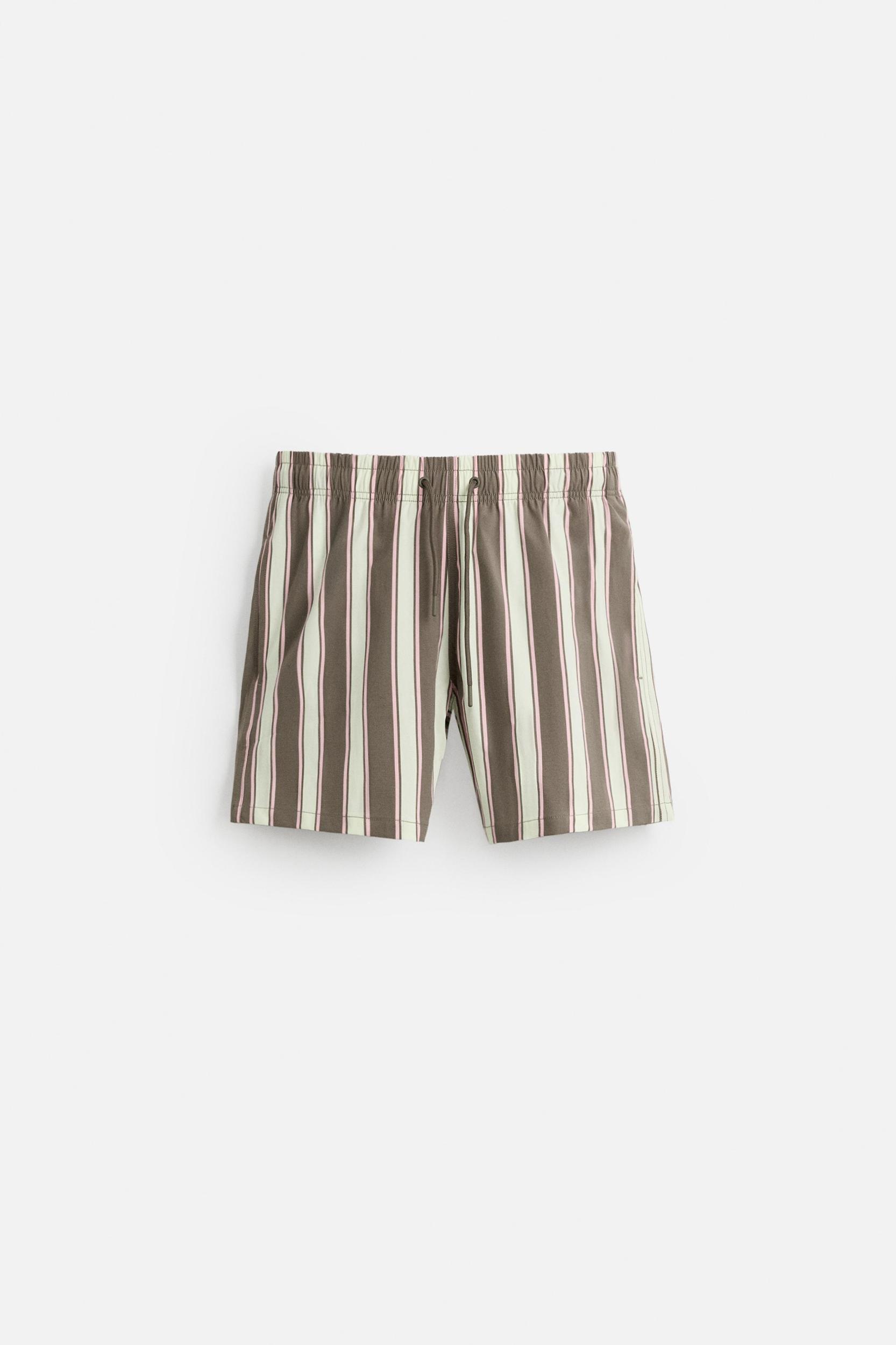 STRIPED MID-LENGTH SWIMSUIT Product Image
