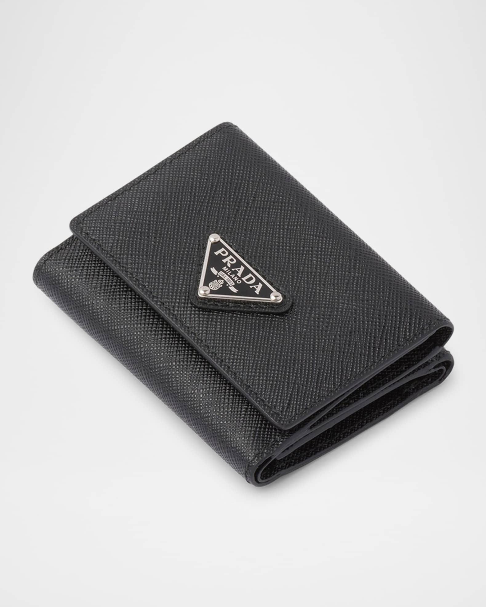 Men's Small Saffiano Leather Trifold Wallet Product Image