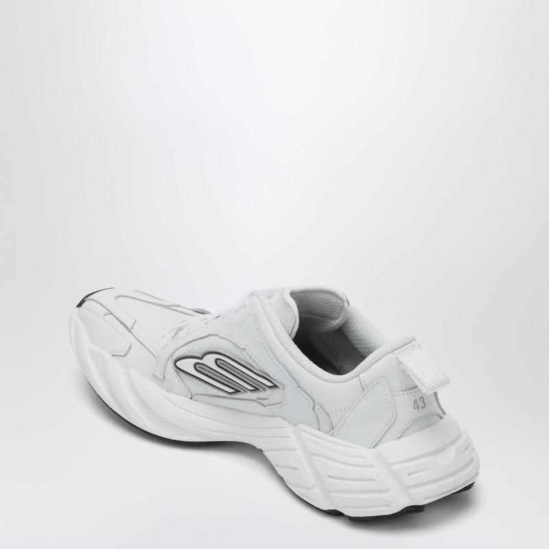 BALENCIAGA Men White Cowskin And Polyester Monday Shoe Sneakers Product Image