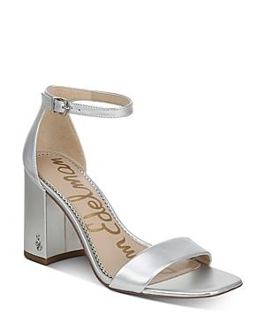 Sam Edelman Daniella Leather Ankle Strap Square Toe Dress Sandals Product Image