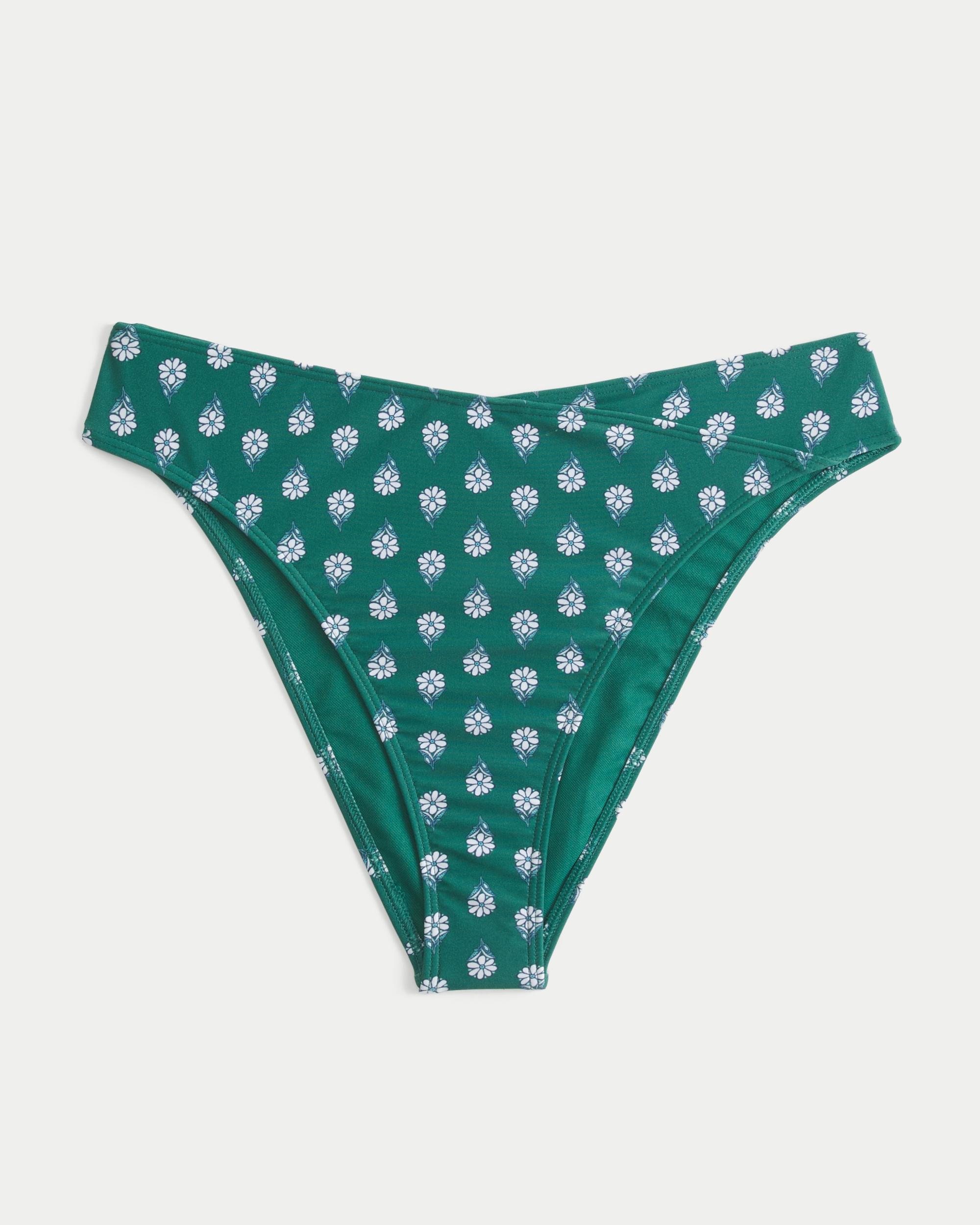 Curvy High-Leg High-Waist Cheeky Bikini Bottom Product Image