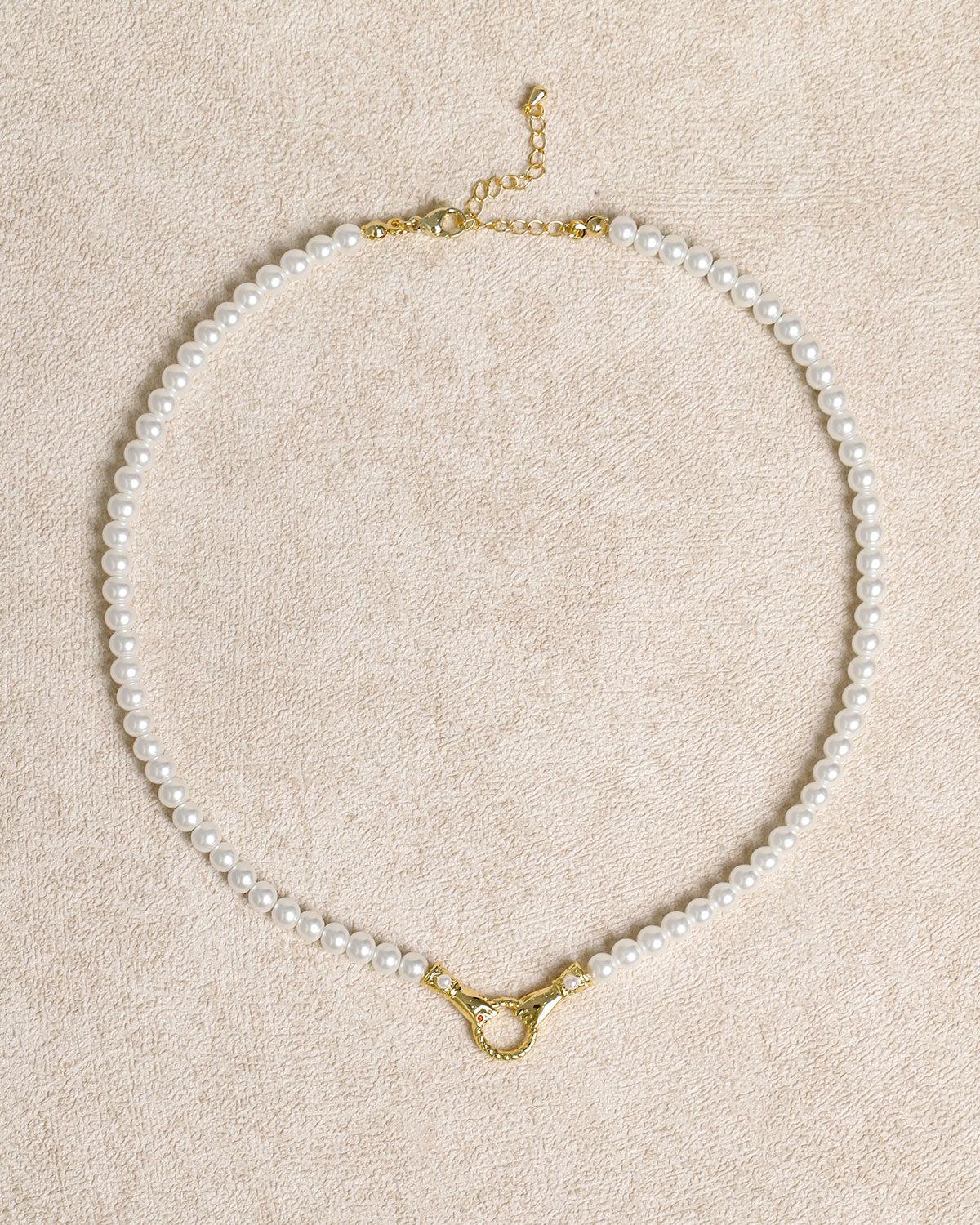 Pearl Clavicle Necklace Product Image
