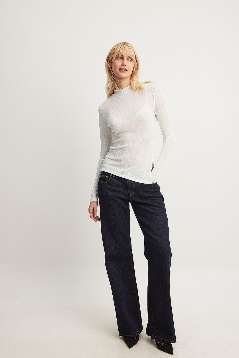 Sheer Slit Top Product Image