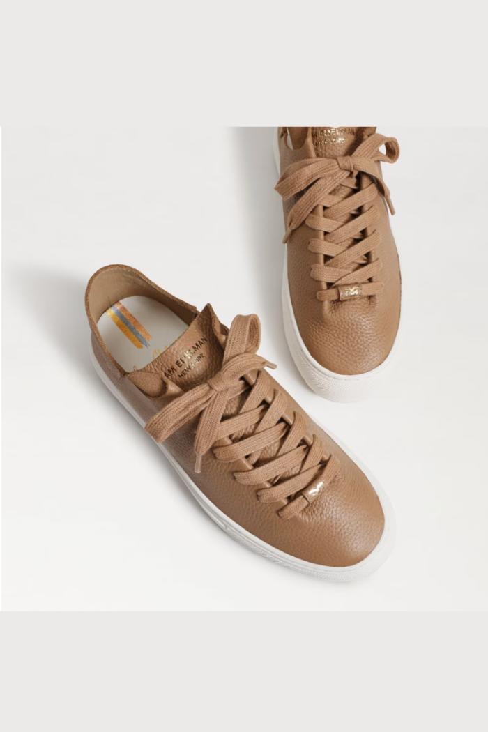 Poppy Lace Up Sneaker - Camel Leather Product Image