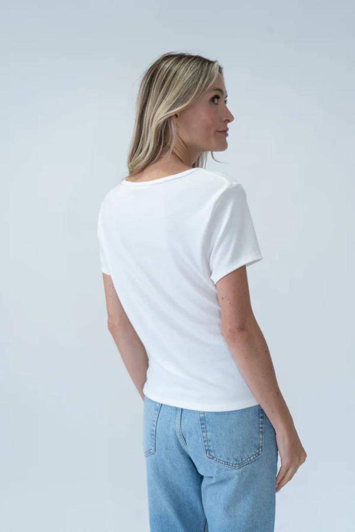 Kacie Ruched Seam Tee Product Image