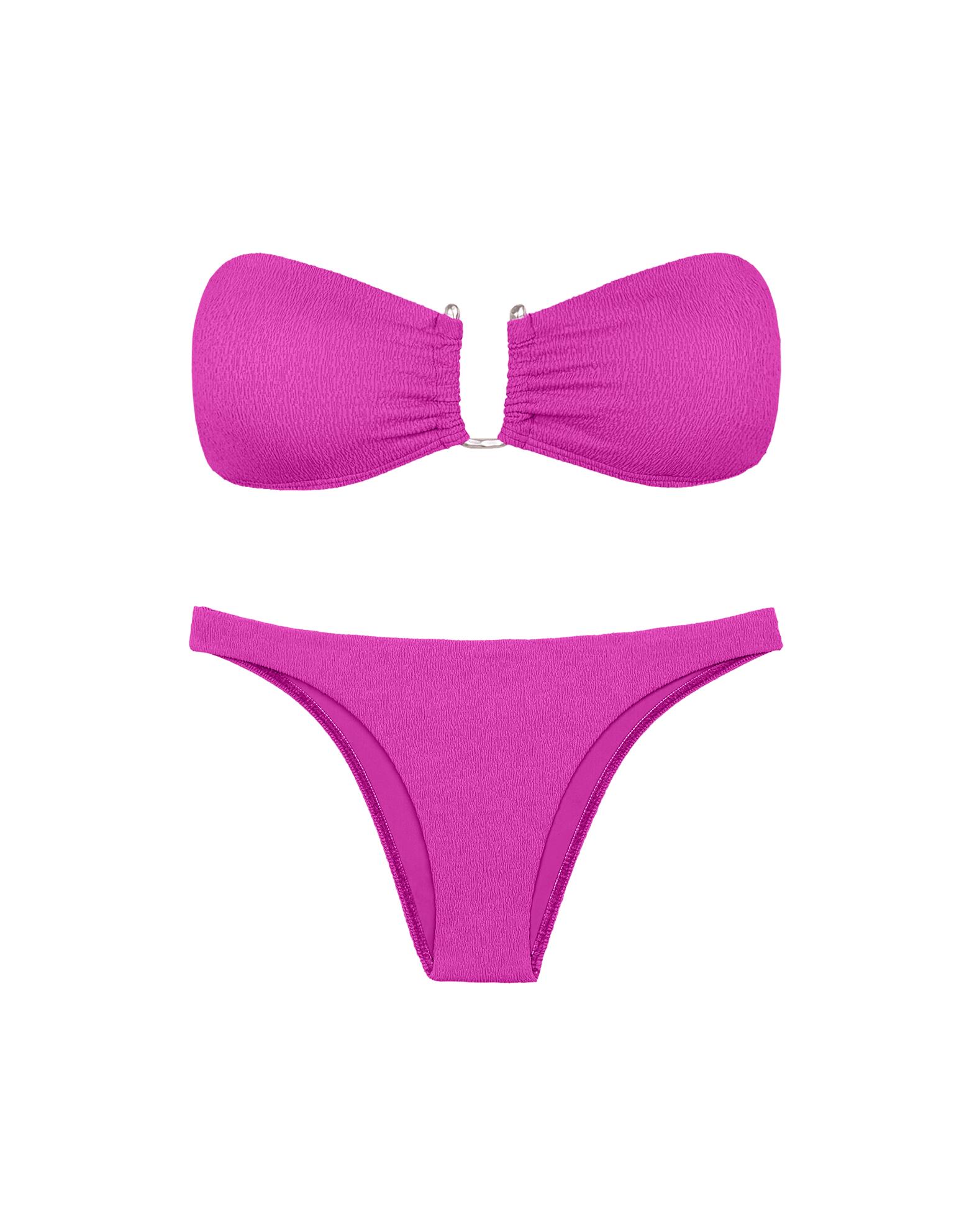 Firenze Jill Square Bandeau Top - French Rose Product Image