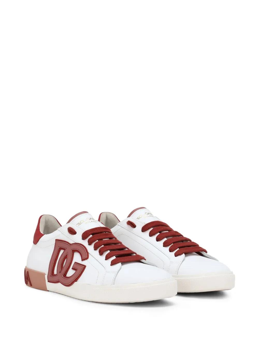 Portofino logo-appliqué leather sneakers Product Image