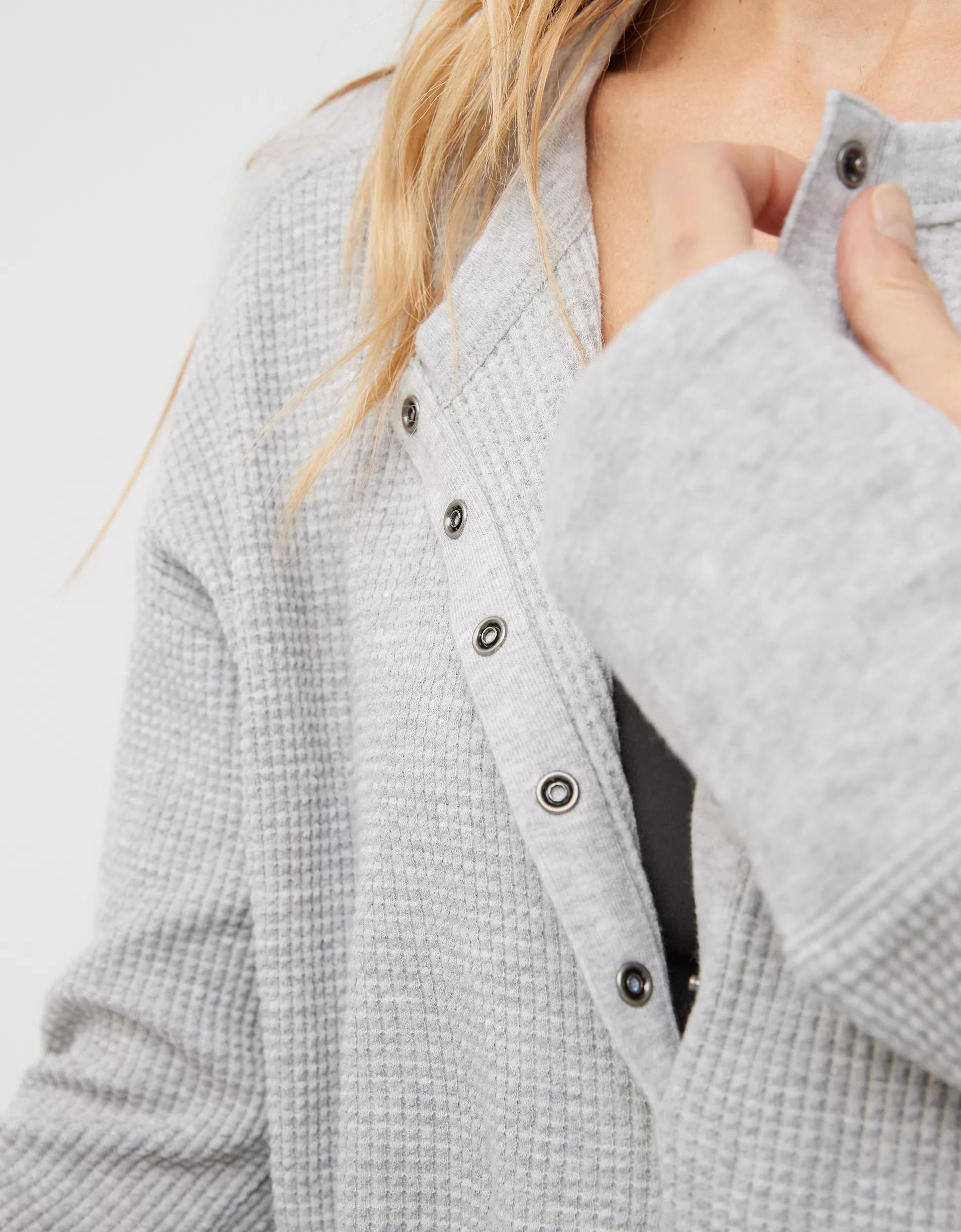 OFFLINE By Aerie Wow! Waffle Henley T-Shirt Product Image