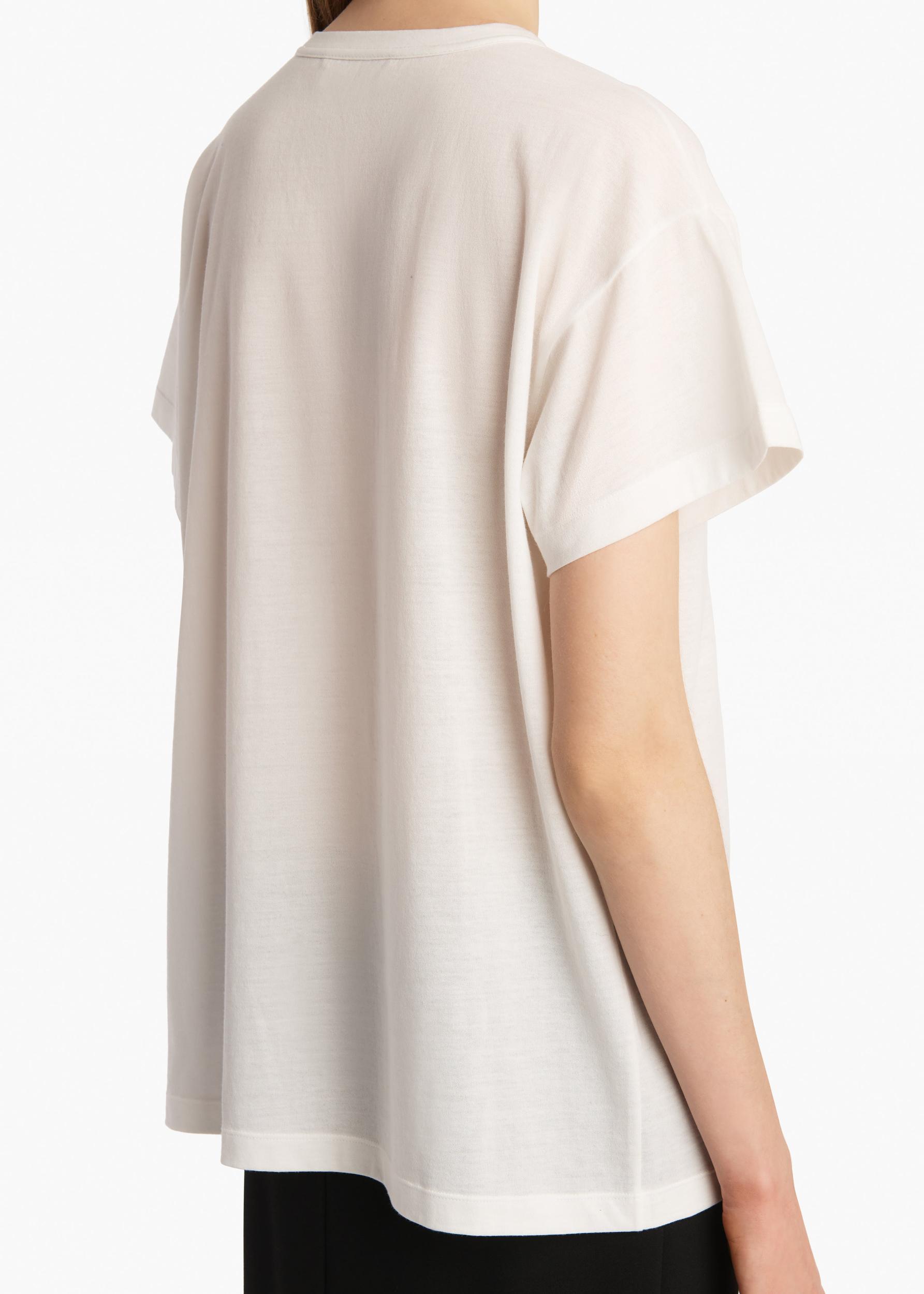 Maeve T-Shirt in White with Fox Print Product Image