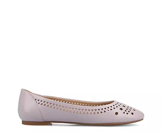 Journee Kamrah Women's Cut Out Round Toe Dress Flats,  Product Image
