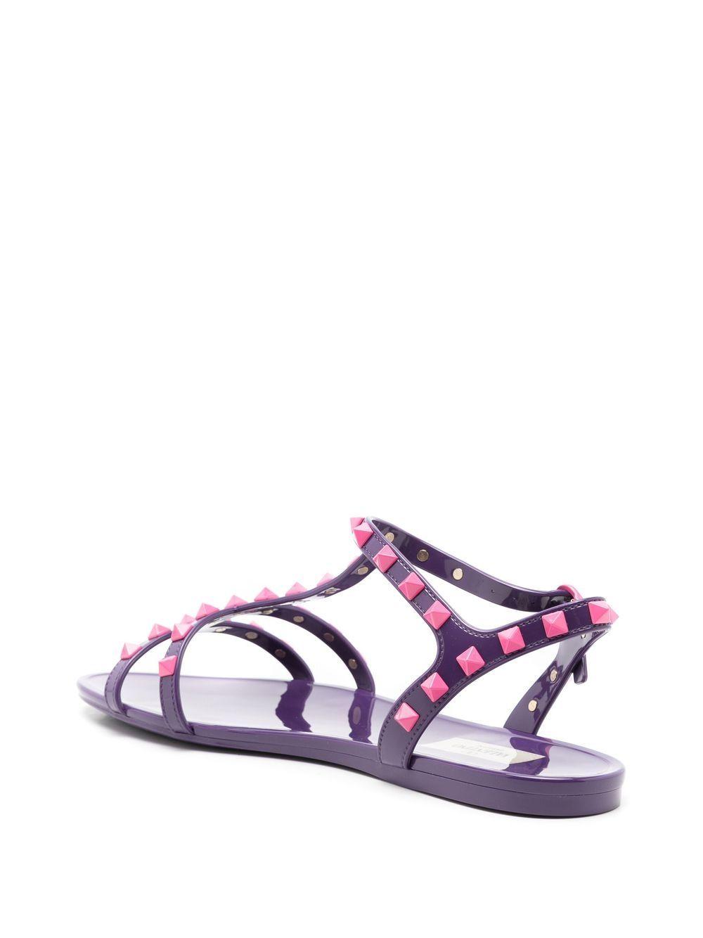 Rockstud-embellished flat sandals Product Image