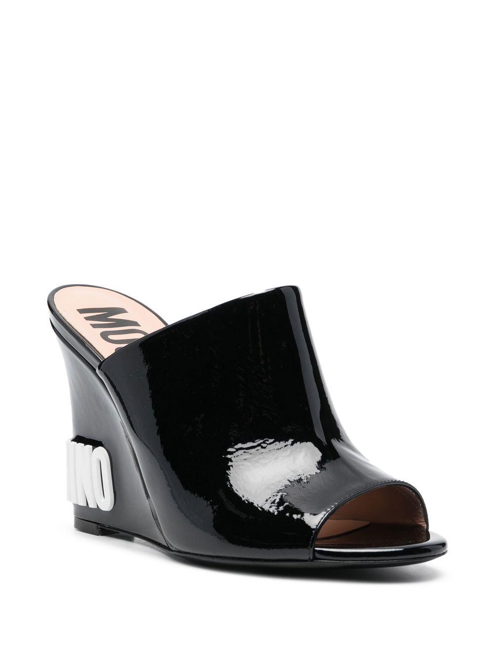 110mm embossed-logo wedge sandals Product Image