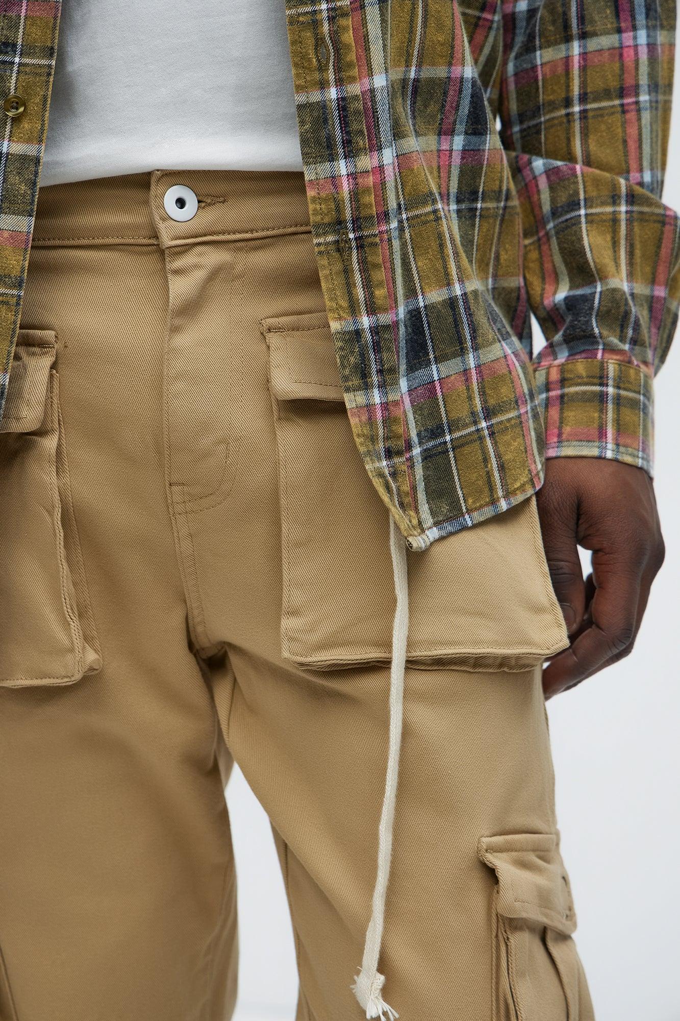 Hunter Slim Cargo Pants - Khaki Product Image