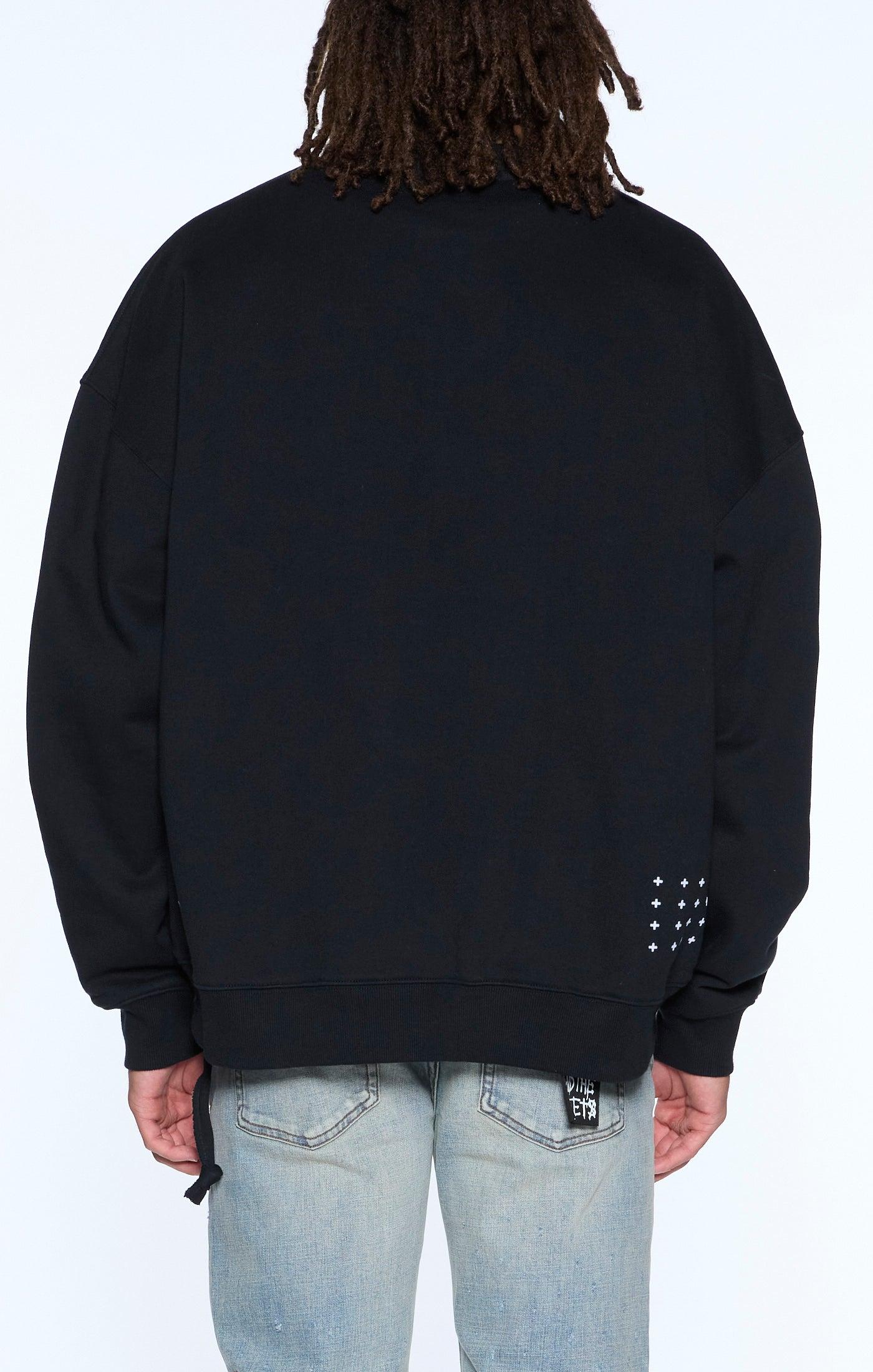 PLATED EKCESS CREWNECK JET BLACK Male Product Image