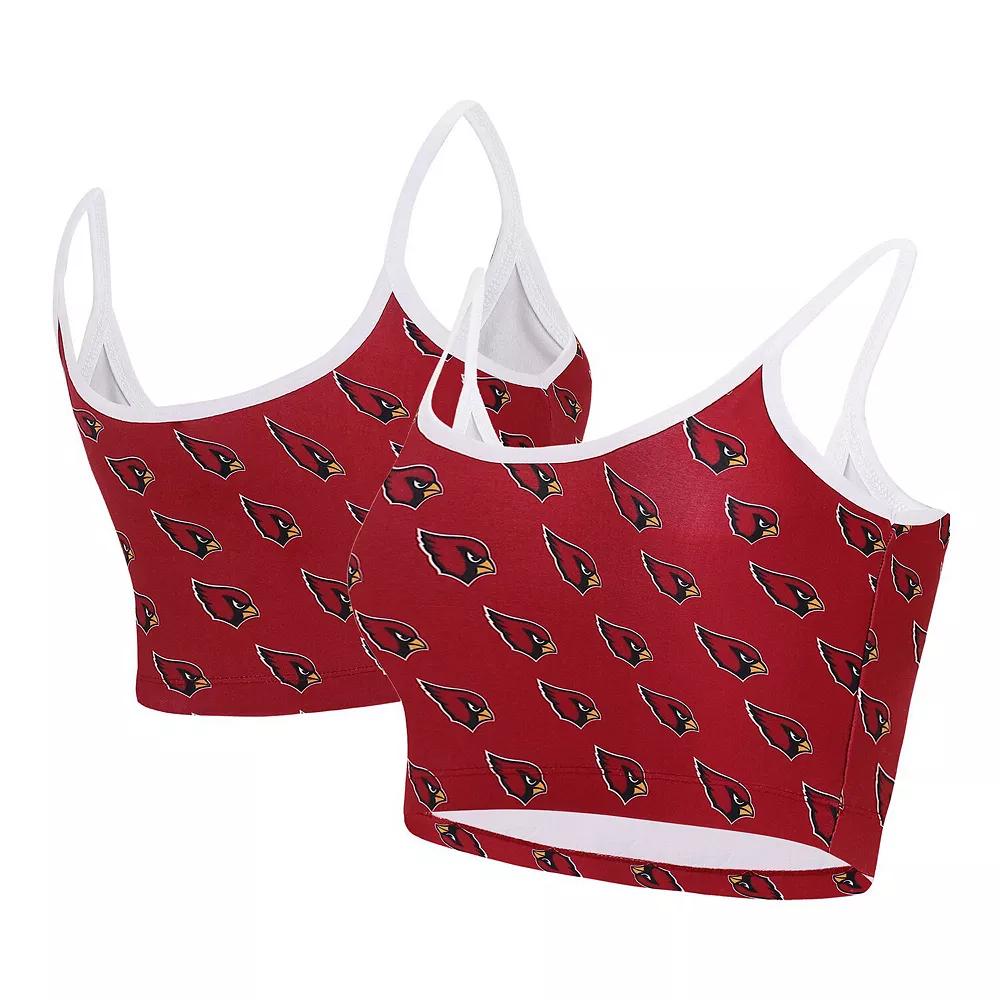 Women's Concepts Sport Cardinal Arizona Cardinals Gauge Lounge Bralette, Size: Medium, Red Product Image